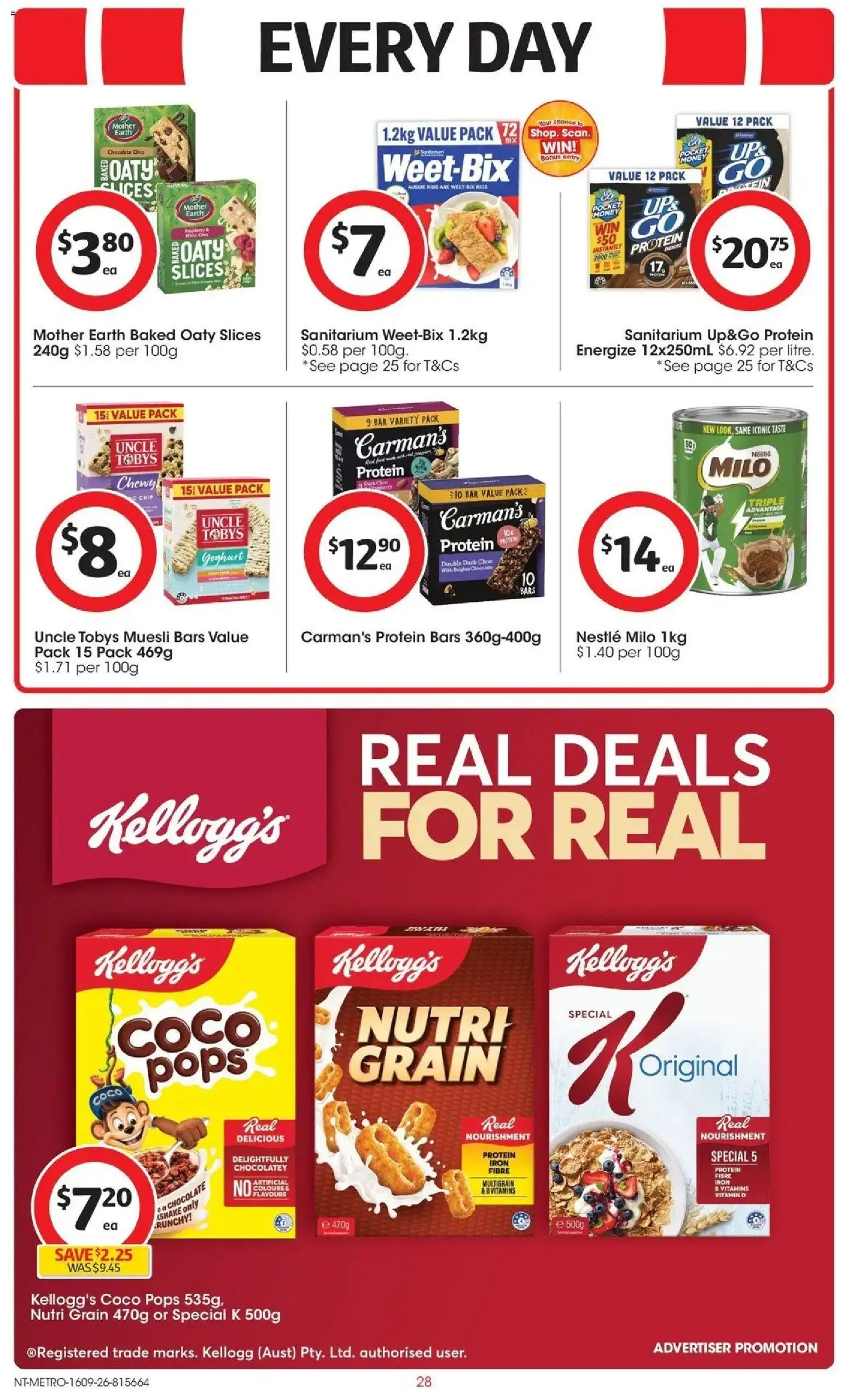 ﻿Coles catalogue valid from 16/09/2026 > Online Australia | Page: 28 | Products: Yoghurt, Protein drink, Cereal, Vitamin
