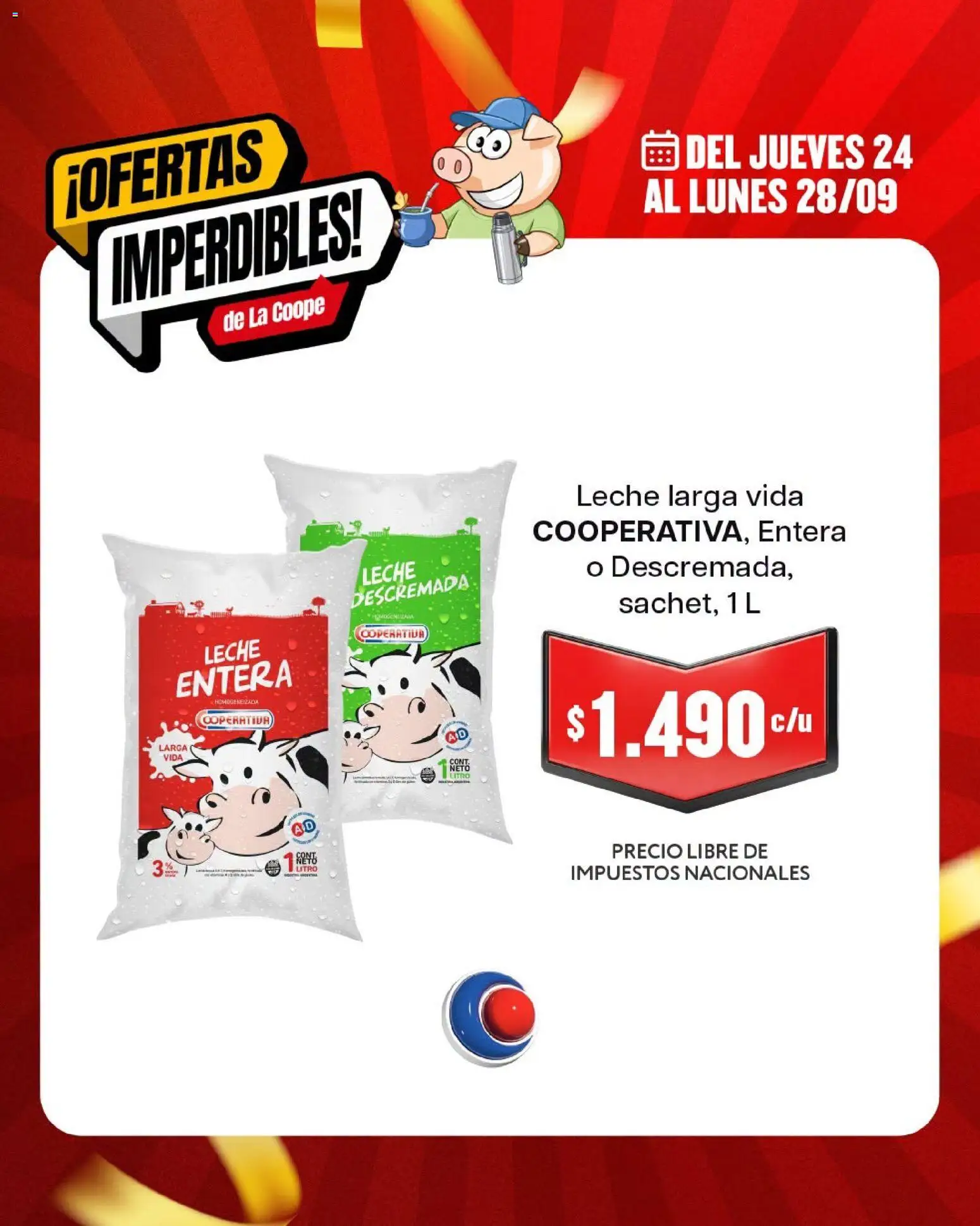 Cooperativa Obrera catálogo │ válido desde el 24/09/2026 | Página: 4 | Productos: Leche, Leche entera