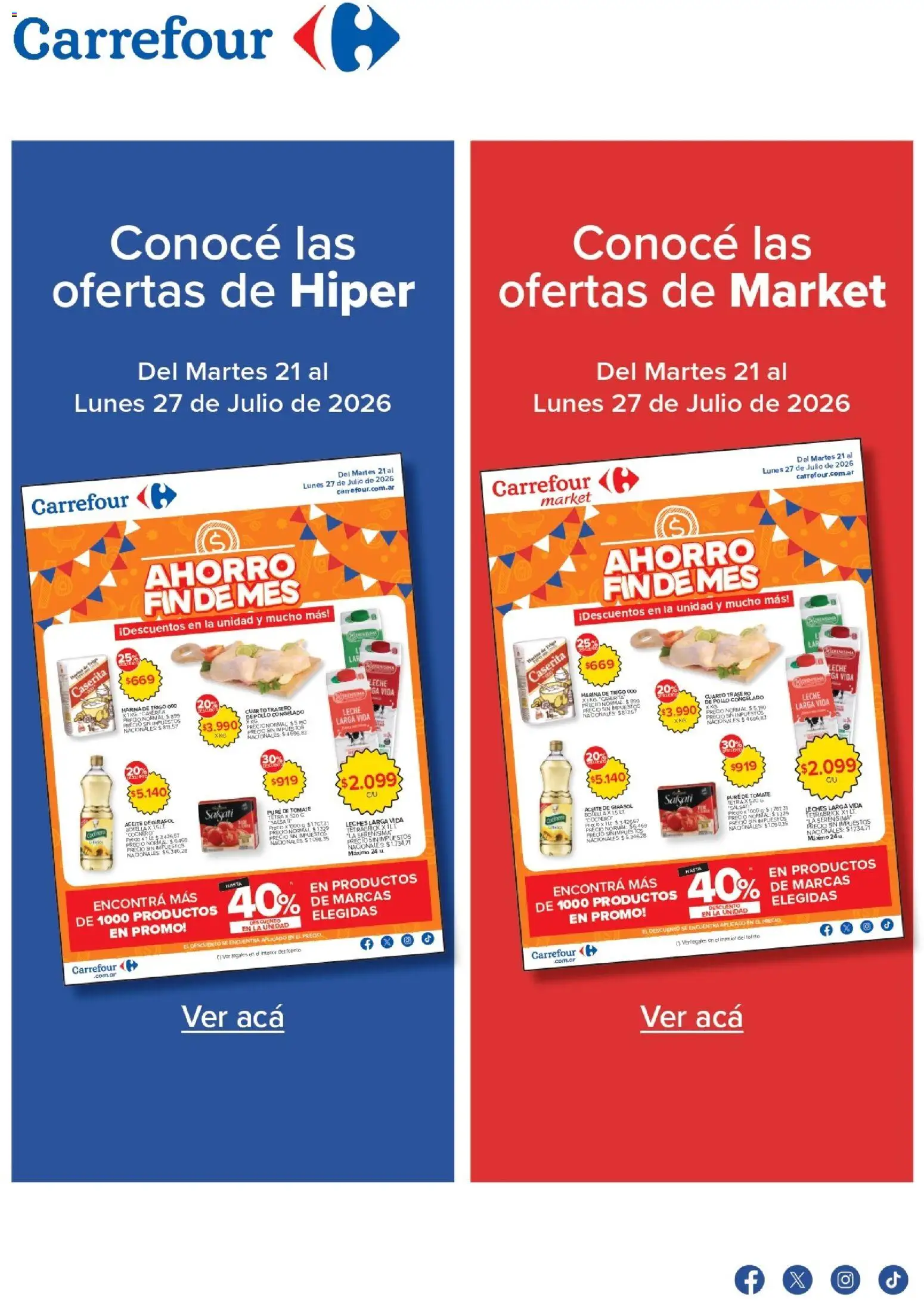 Carrefour ofertas (21/07/2026 catalogue cover