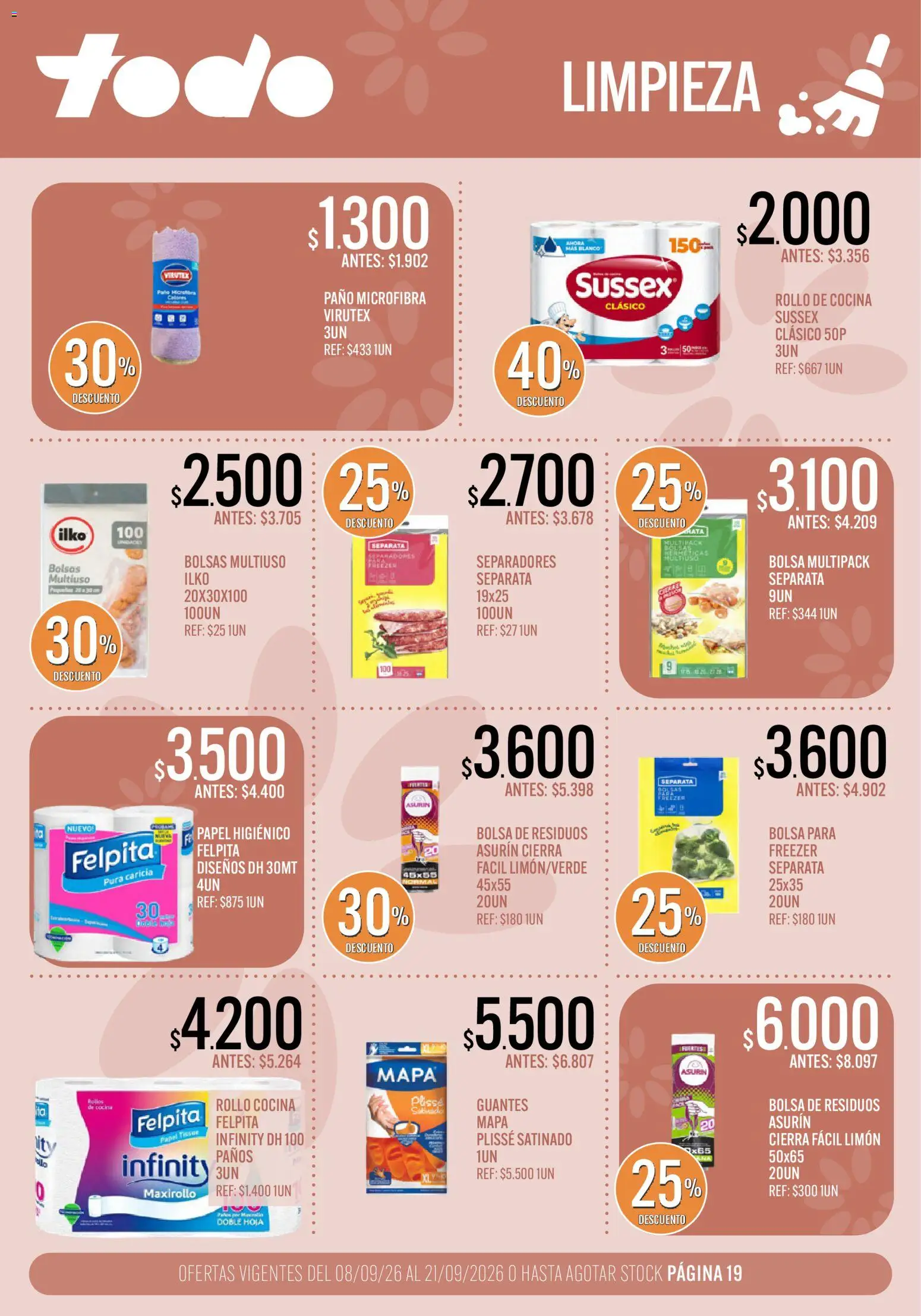 Supermercados TODO catálogo │ válido desde el 08/09/2026 | Página: 19