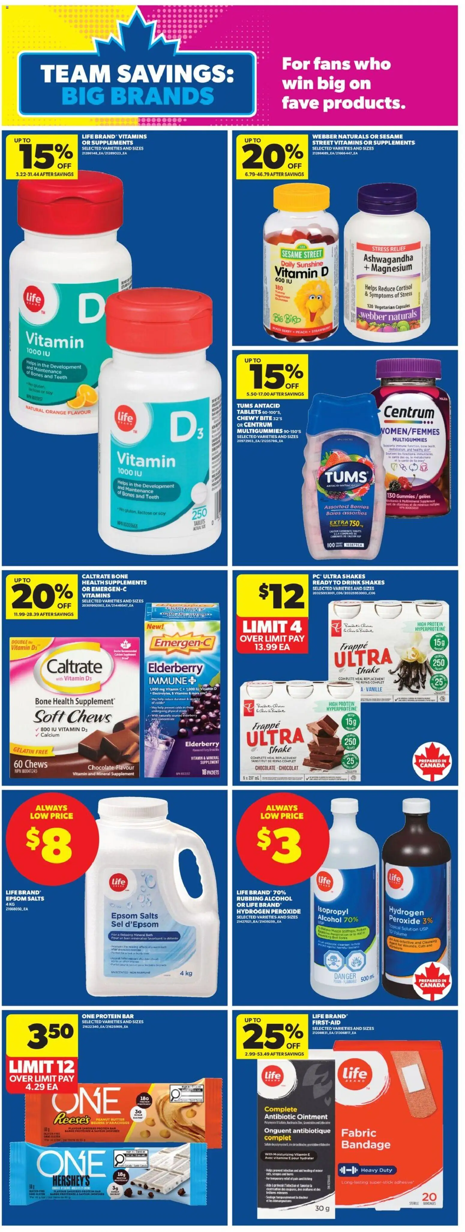 Real Canadian Superstore flyer valid from Jul 9, 2026 | Page: 16 | Products: Bath, Butter, Chocolate