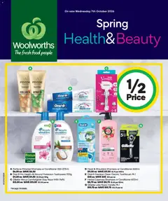 Preview of Woolworths Spring Health & Beauty Catalogue NSW - valid from 07/10/2026
