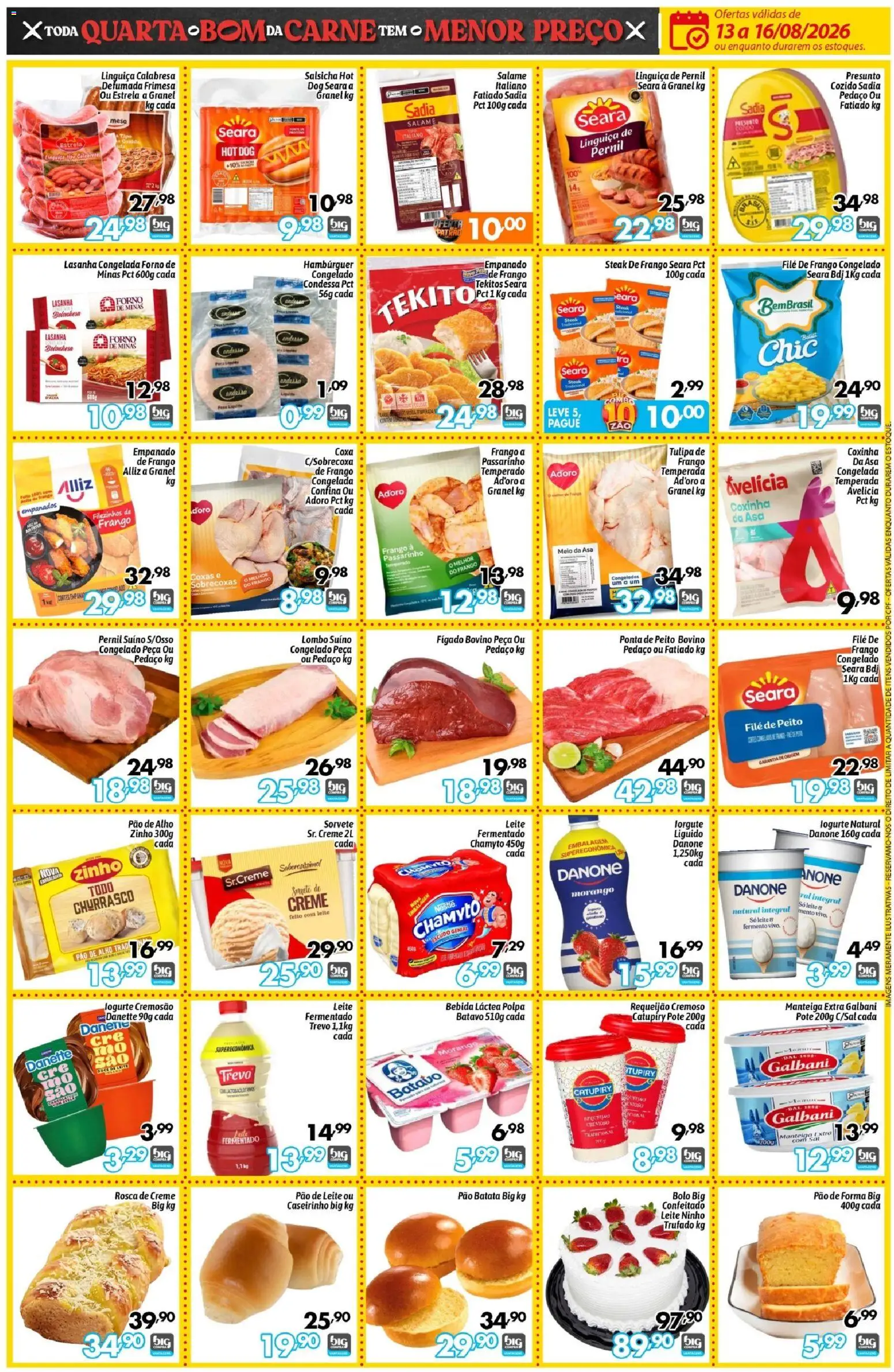 Big Compra Folheto - válido de 13/08/2026 | Página: 3 | Produtos: Steak, Salame, Fígado, Sal