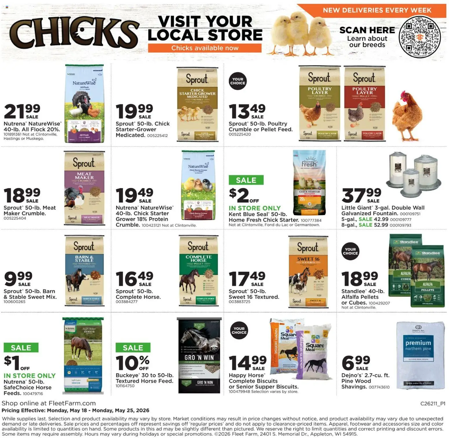 Mills Fleet Farm Weekly Ad - valid from 18.05.2026 | Page: 38 | Products: Safe, Starter, Poultry