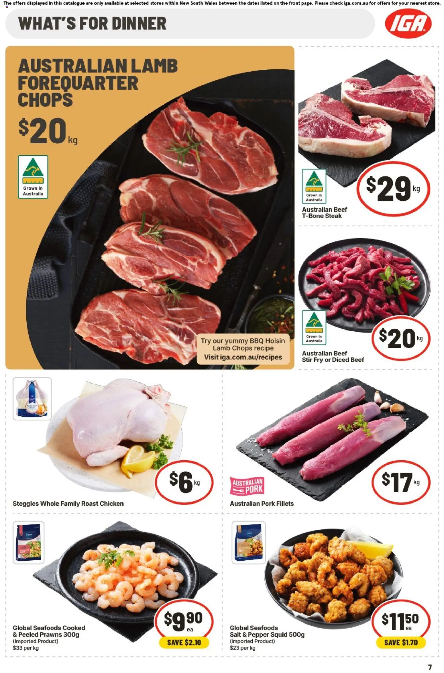 IGA catalogue - valid from 20.05.2026 | Page: 8 | Products: Lamb, Beef, Steak, Pepper