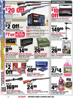 Preview of Bi-Mart weekly ads valid from 02.06.2026 | Page: 10 | Products: Battery, Oil, Ammo, Rifle