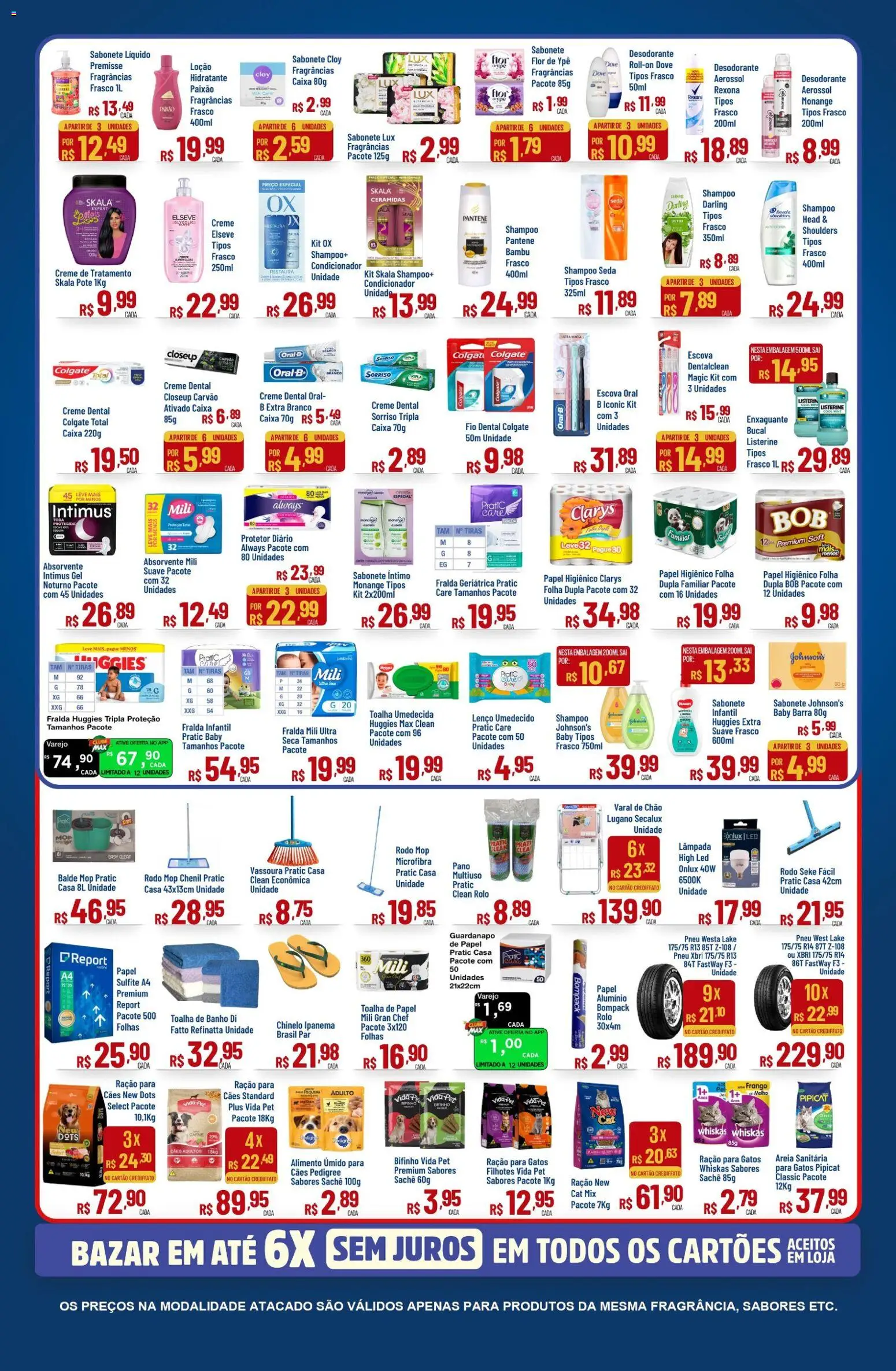Max Atacadista Folheto - válido de 13/07/2026 | Página: 8 | Produtos: Lâmpada, Rolo, Absorvente, Sabonete líquido