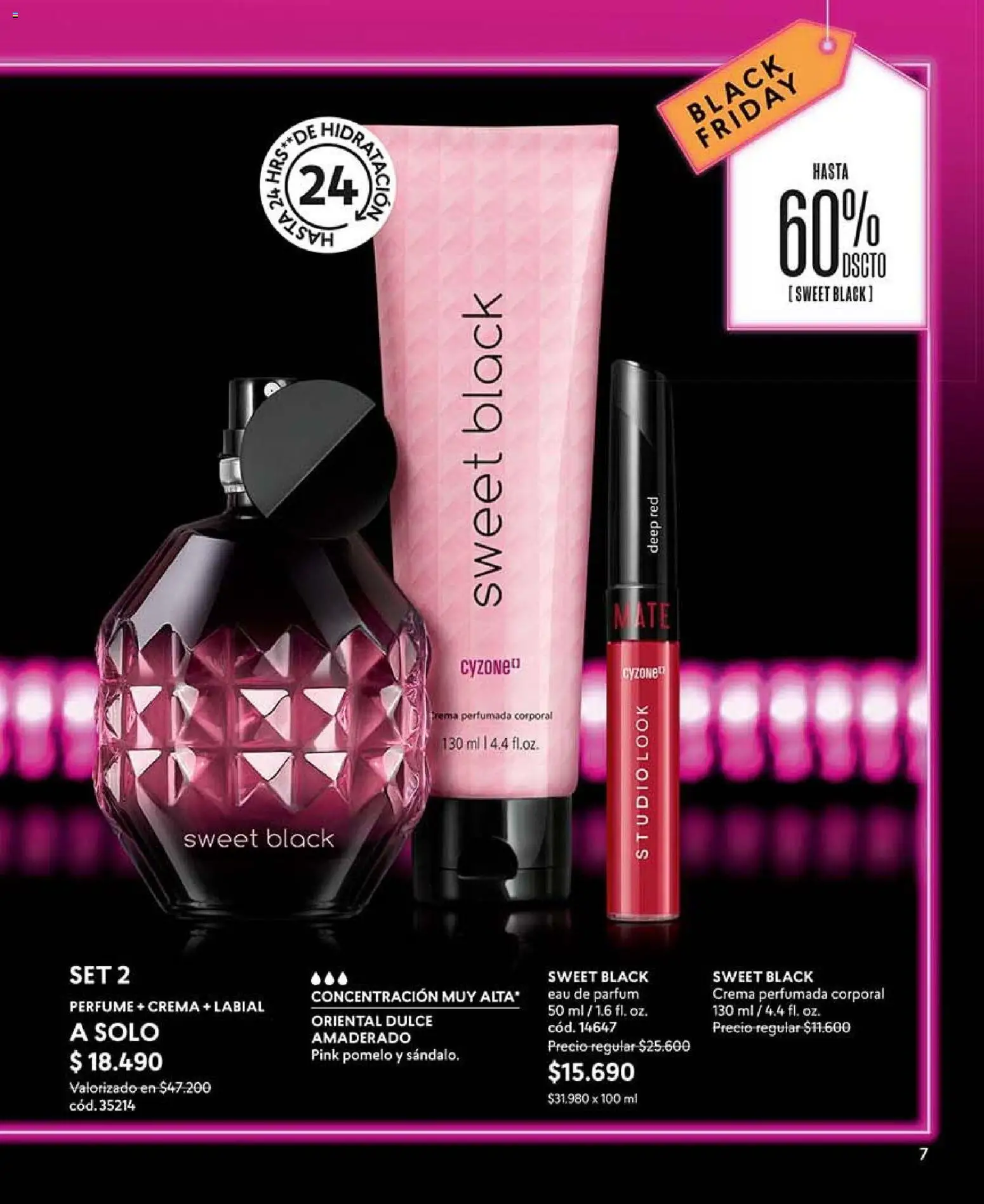 Catálogo CyZone Campaña 16 │ válido desde el 28.09.2026 | Página: 7 | Productos: Perfume, Mate, Labial, Crema