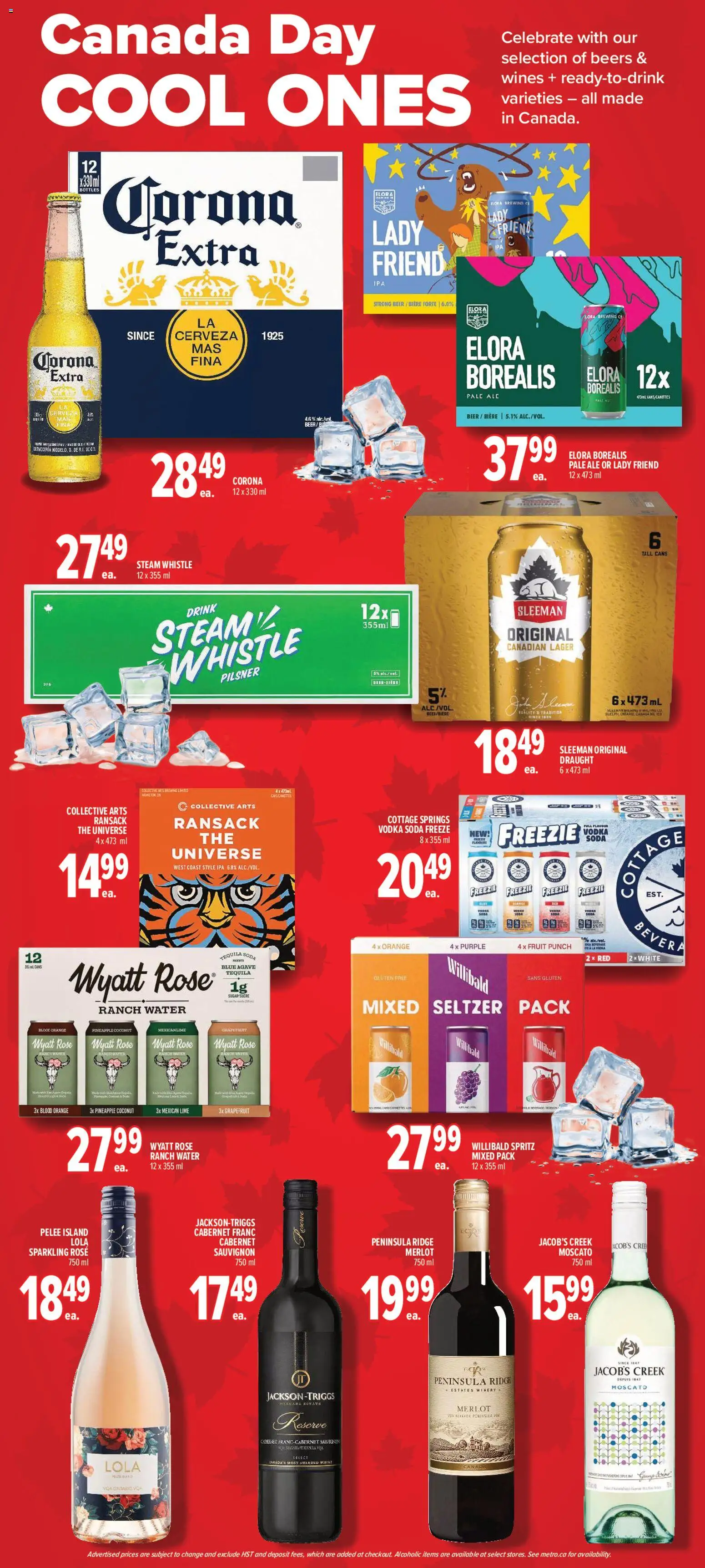 Metro flyer valid from Jun 25, 2026 | Page: 11 | Products: Pineapple, Vodka, Ridge, Beer