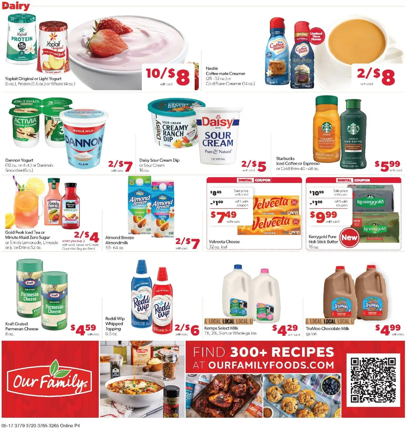 Family Fare Weekly Ad - NE - valid from 17.05.2026 | Page: 12 | Products: Milk, Yogurt, Cream, Peach