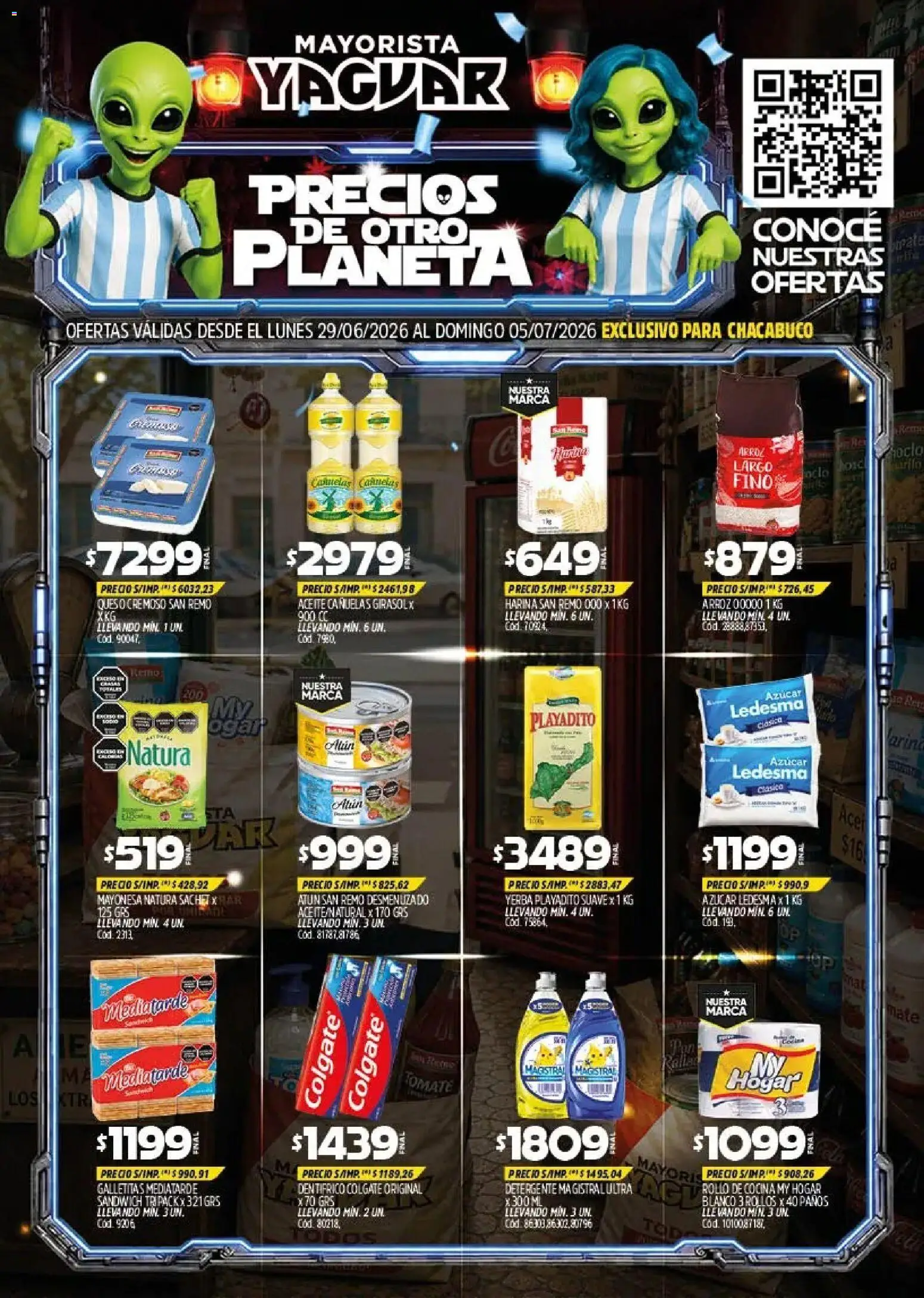 Yaguar - Oferta Semanal Parque Chacabuco │ válido desde el 29/06/2026 | Página: 1 | Productos: Mate, Galletitas, Yerba, Mayonesa