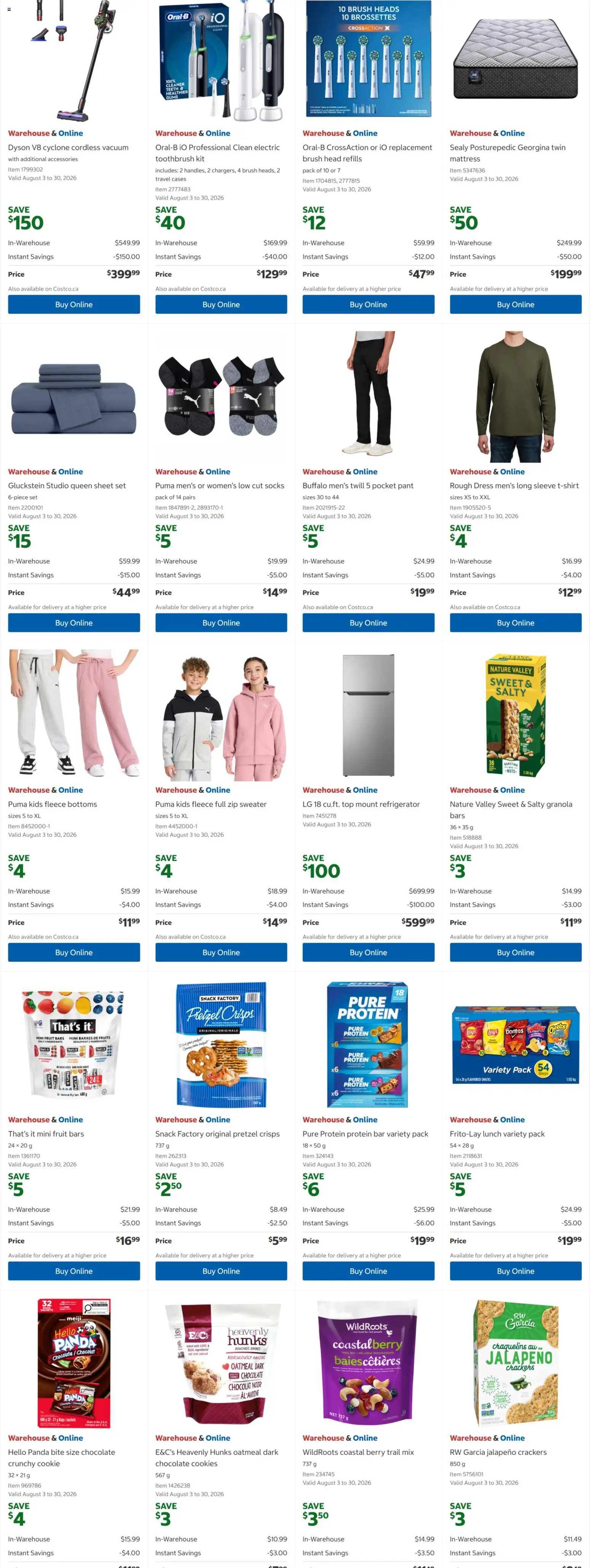Costco flyer valid from Aug 17, 2026 | Page: 3