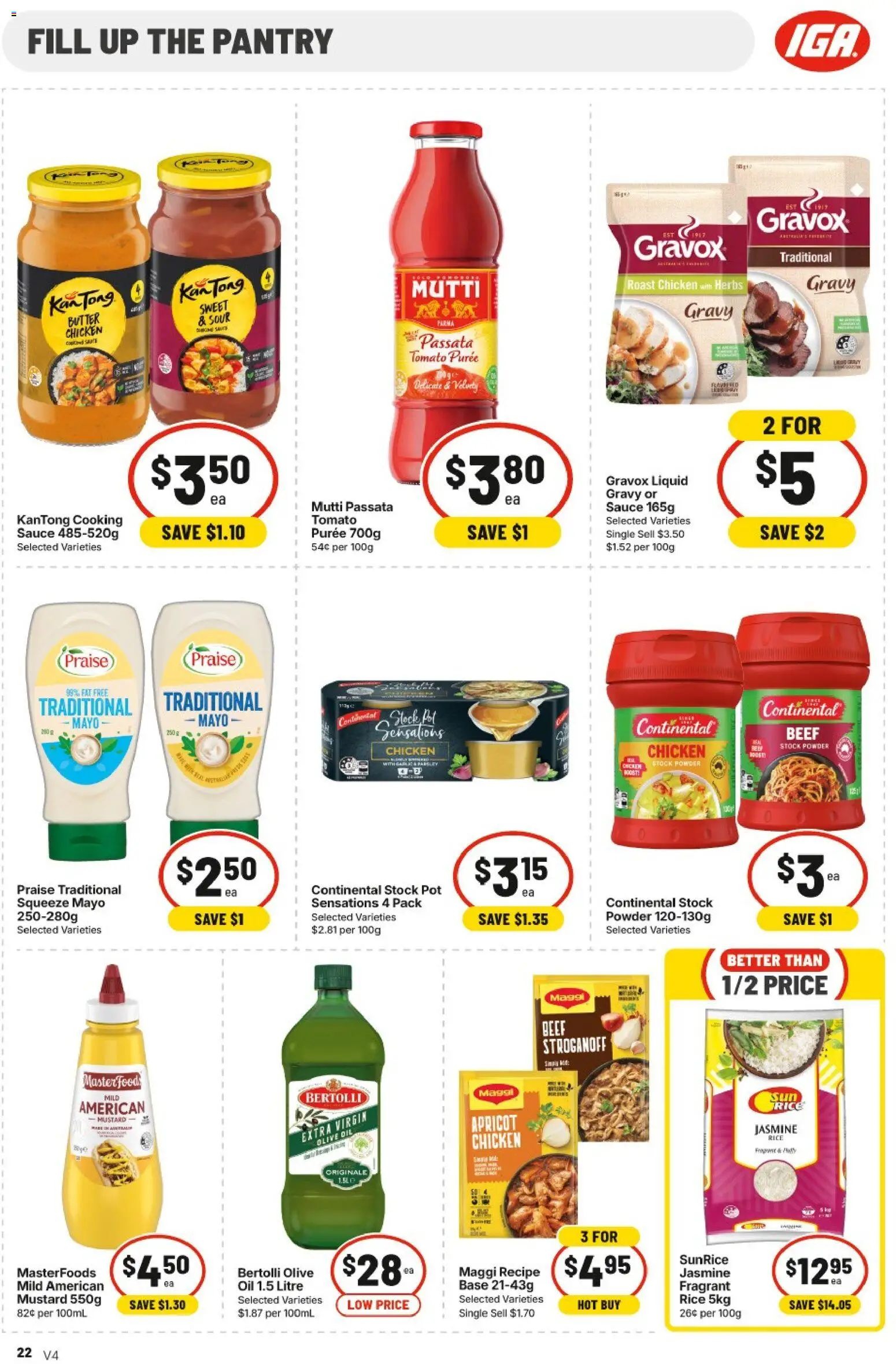 IGA catalogue - valid from 15/07/2026 | Page: 21 | Products: Butter, Rice, Mustard, Garlic