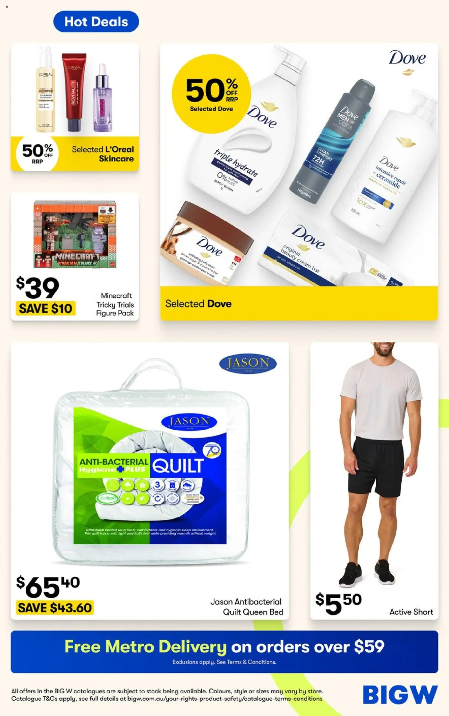 Big W catalogue - valid from 06/08/2026 | Page: 3 | Products: Butter, Cream, Shirt, Bed