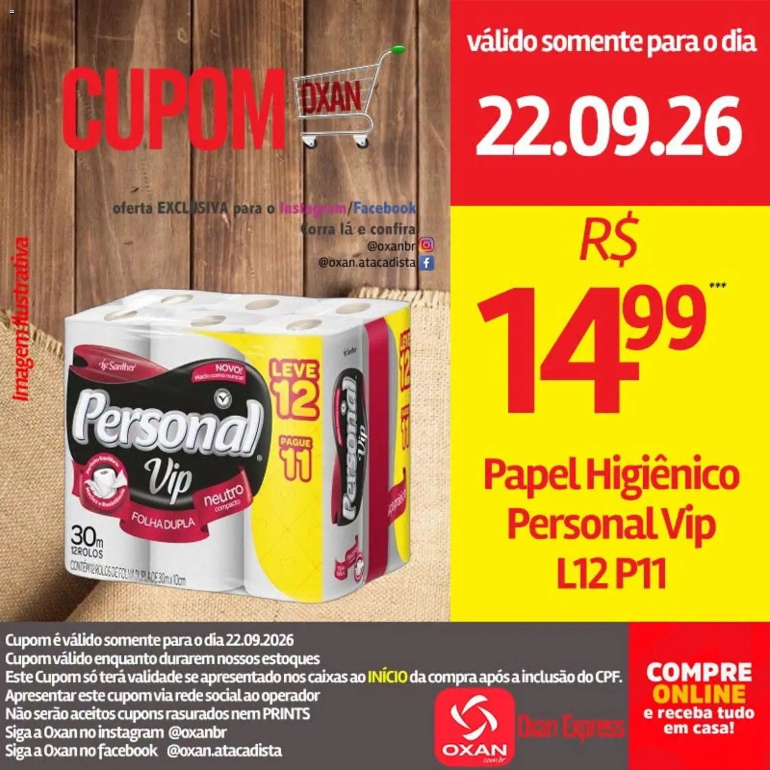 Oxan Atacadista Folheto - válido de 22/09/2026 | Página: 9 | Produtos: Papel higiênico