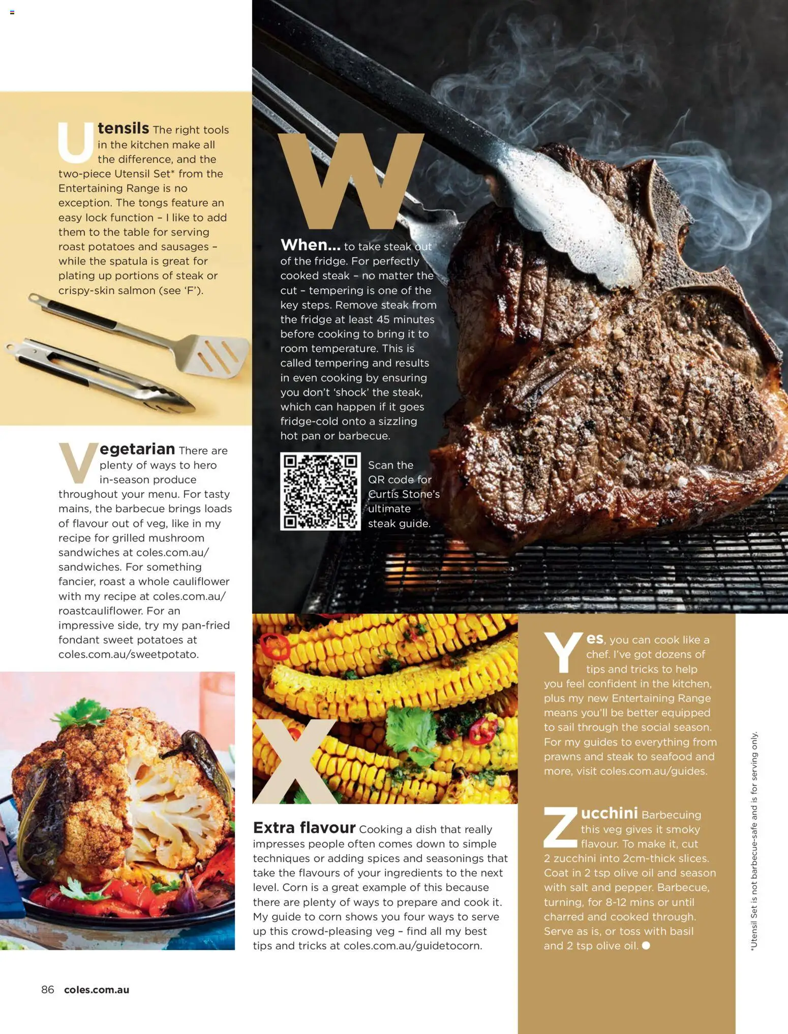 Coles catalogue - valid from 01/10/2026 | Page: 86 | Products: Corn, Prawns, Coat, Cauliflower