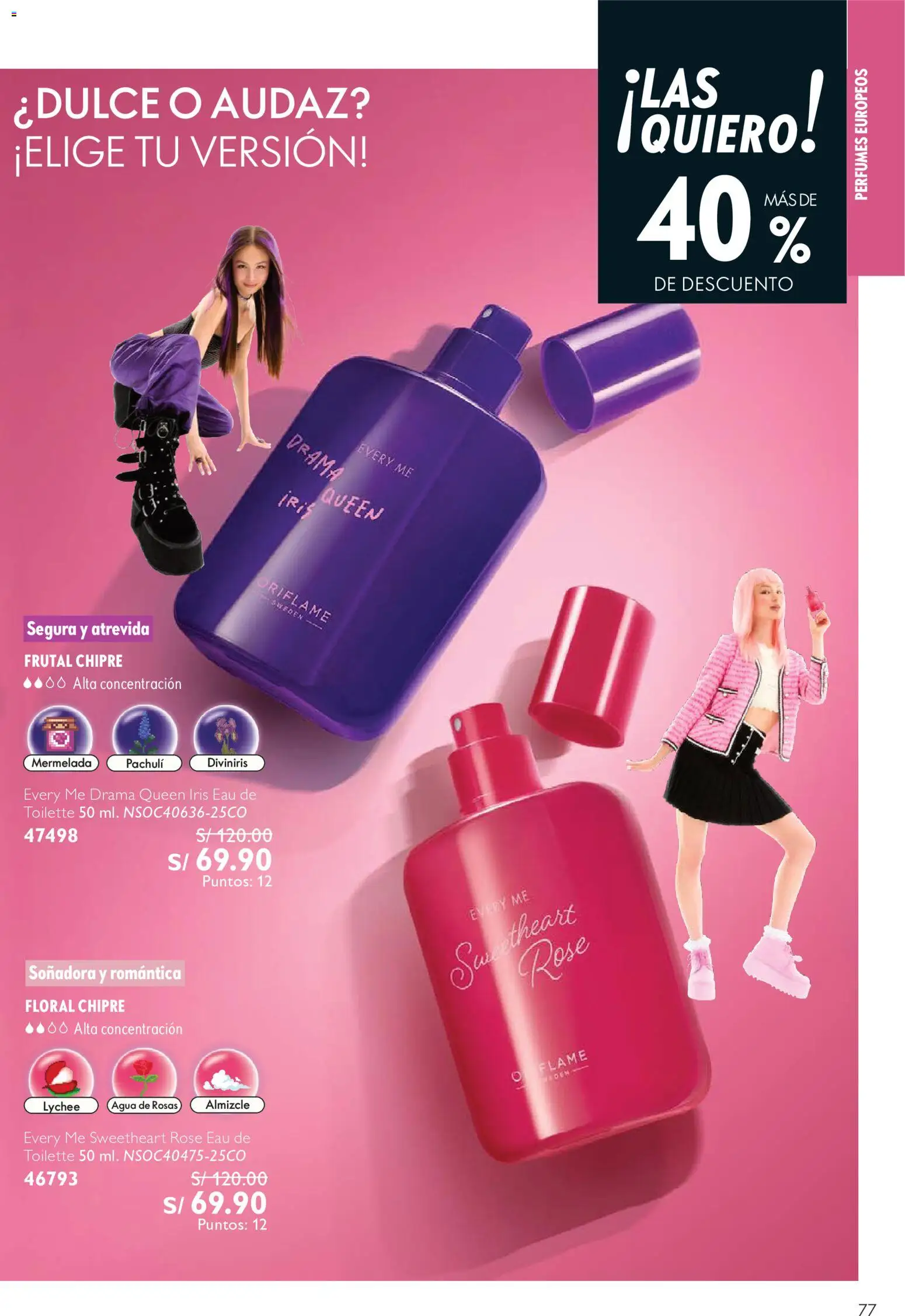 Catálogo Oriflame válido desde 01/08/2026 | Página: 77 | Productos: Mermelada, EAU de Toilette