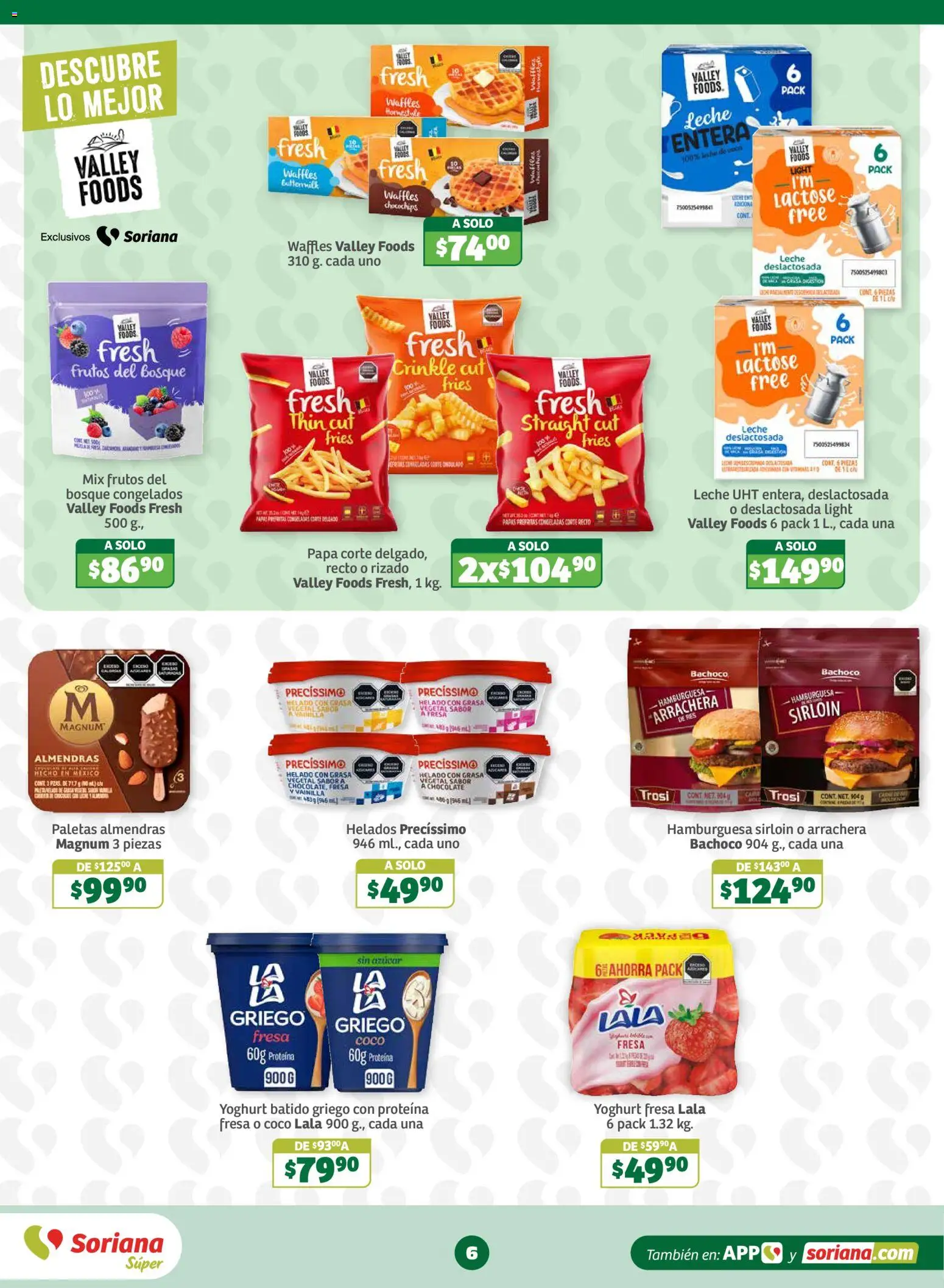 Nuevas ofertas de Soriana válidas en toda la República Mexicana desde el 02/10/2026. ¡Encuentra las mejores ofertas en Soriana Súper - En México Oferta se dice Soriana! | Página: 6