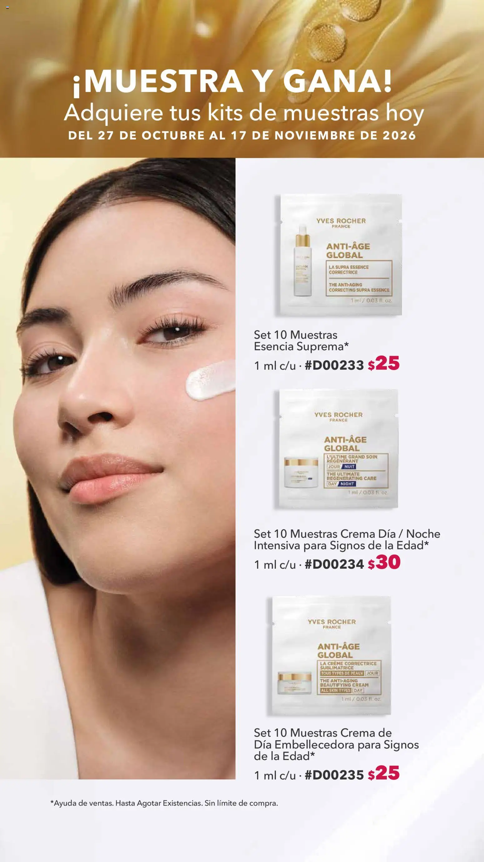 Nuevas ofertas de Yves Rocher válidas en toda la República Mexicana desde el 27/10/2026. ¡Encuentra las mejores ofertas en Yves Rocher catálogo Muestra y gana! | Página: 1