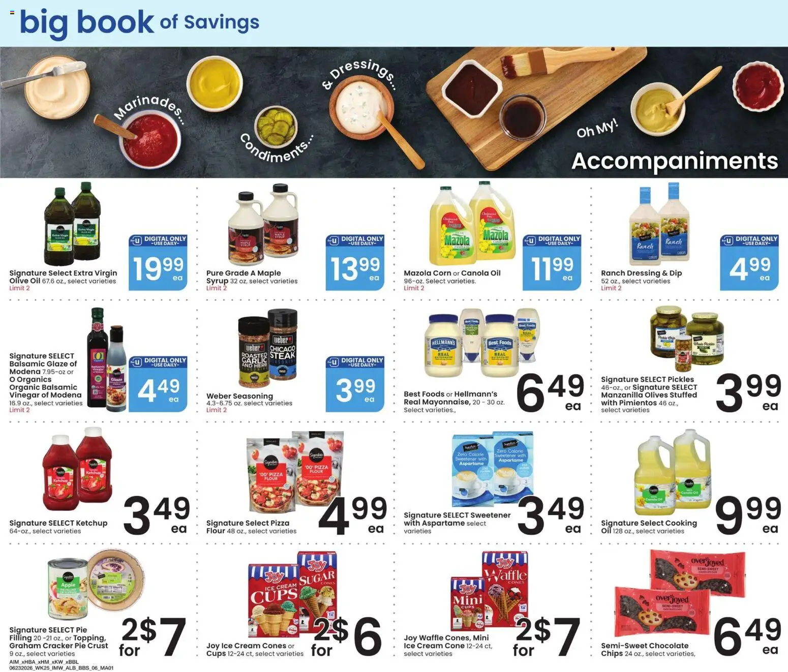 Albertsons Big Book of Savings - valid from 06/23/2026 | Page: 6 | Products: Corn, Chocolate, Cream, Sugar