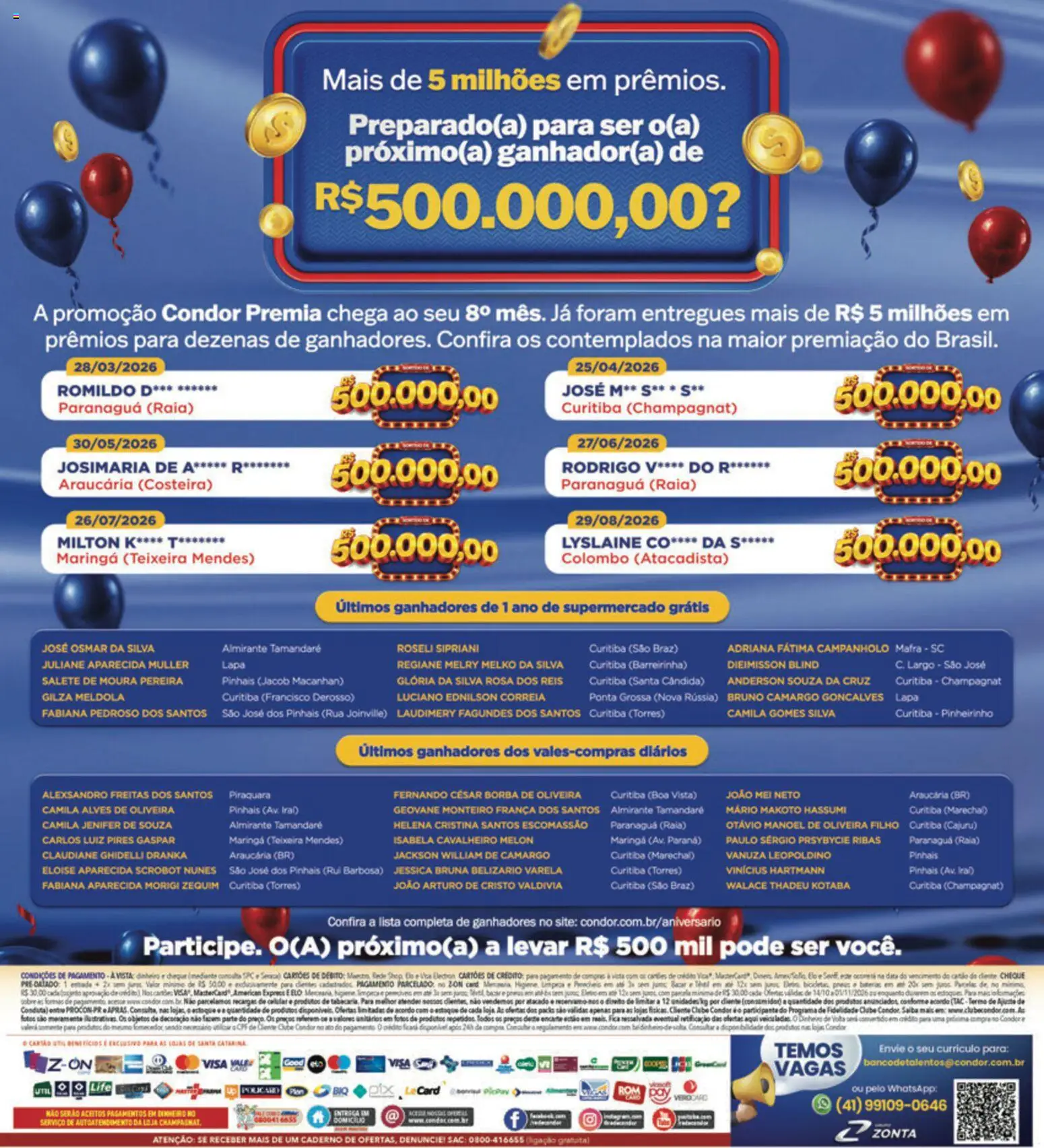 Supermercados Condor Folheto - válido de 14/10/2026 | Página: 32