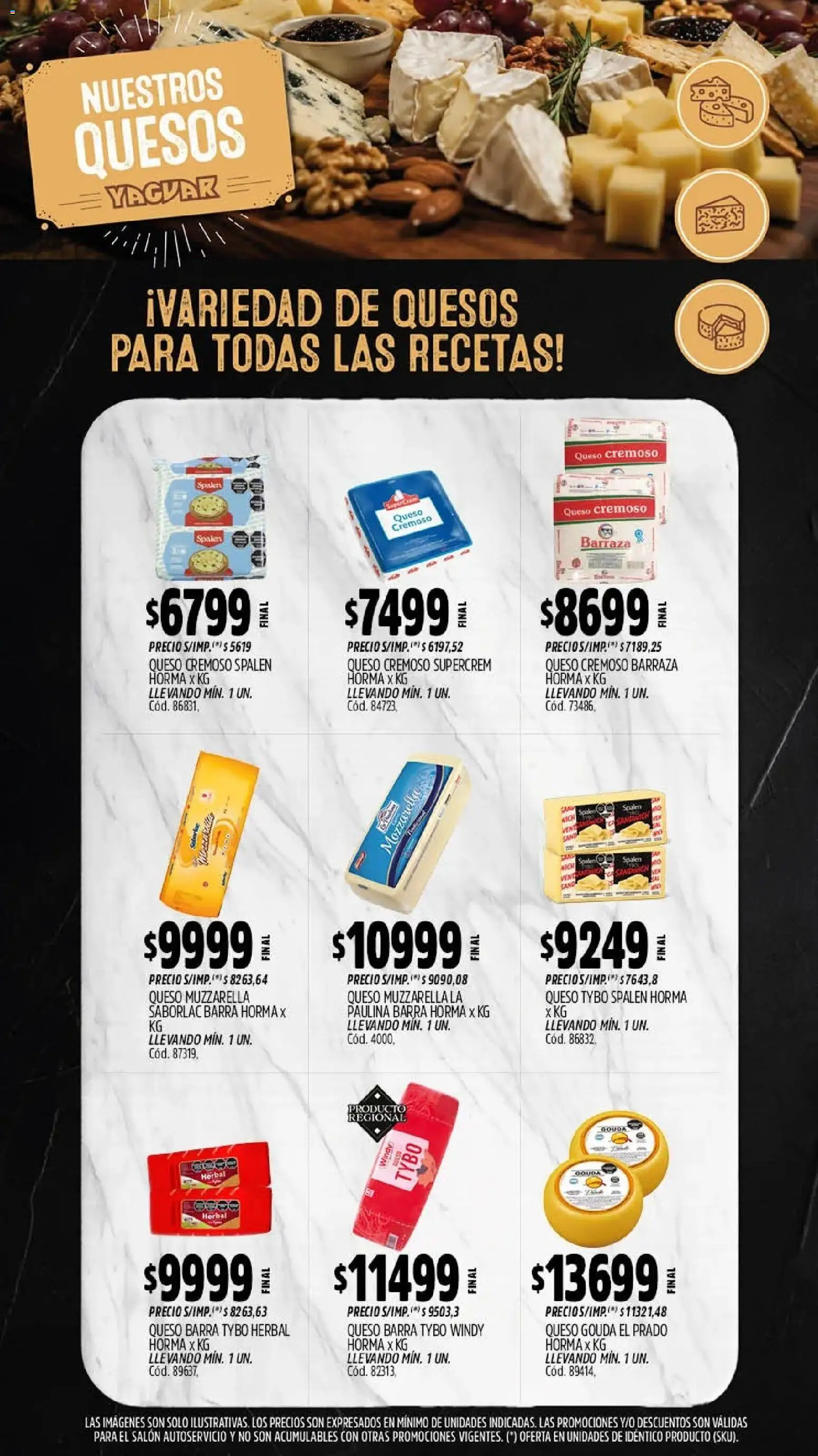 Yaguar - Oferta Semanal Córdoba │ válido desde el 17/07/2026 | Página: 7 | Productos: Mozzarella, Queso Gouda, Muzzarella, Queso