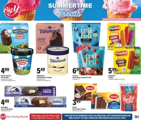 Preview of Big Y weekly ads valid from 07/10/2026 | Page: 1 | Products: Chocolate, Strawberries, Ice cream, 2人掛けソファ