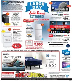 Preview of ABC Warehouse weekly ads valid from 09/06/2026