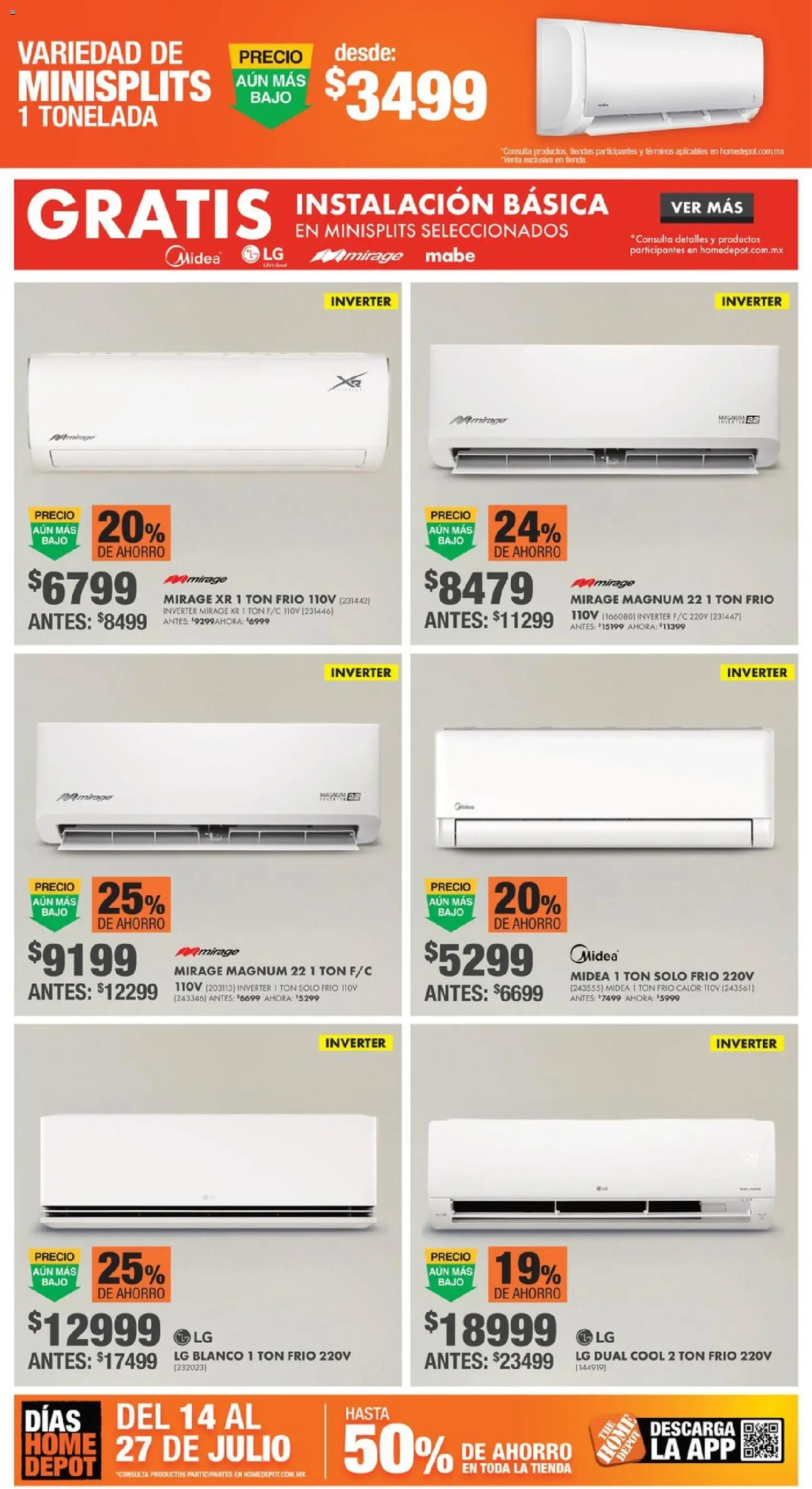 Nuevas ofertas de Home Depot válidas en toda la República Mexicana desde el 14/07/2026. ¡Encuentra las mejores ofertas en Home Depot catálogo! | Página: 12