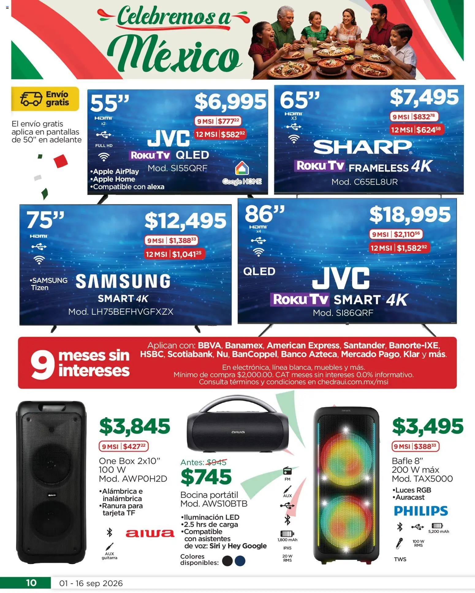 Nuevas ofertas de Chedraui válidas en toda la República Mexicana desde el 01/09/2026. ¡Encuentra las mejores ofertas en Chedraui Celebremos a México! | Página: 10