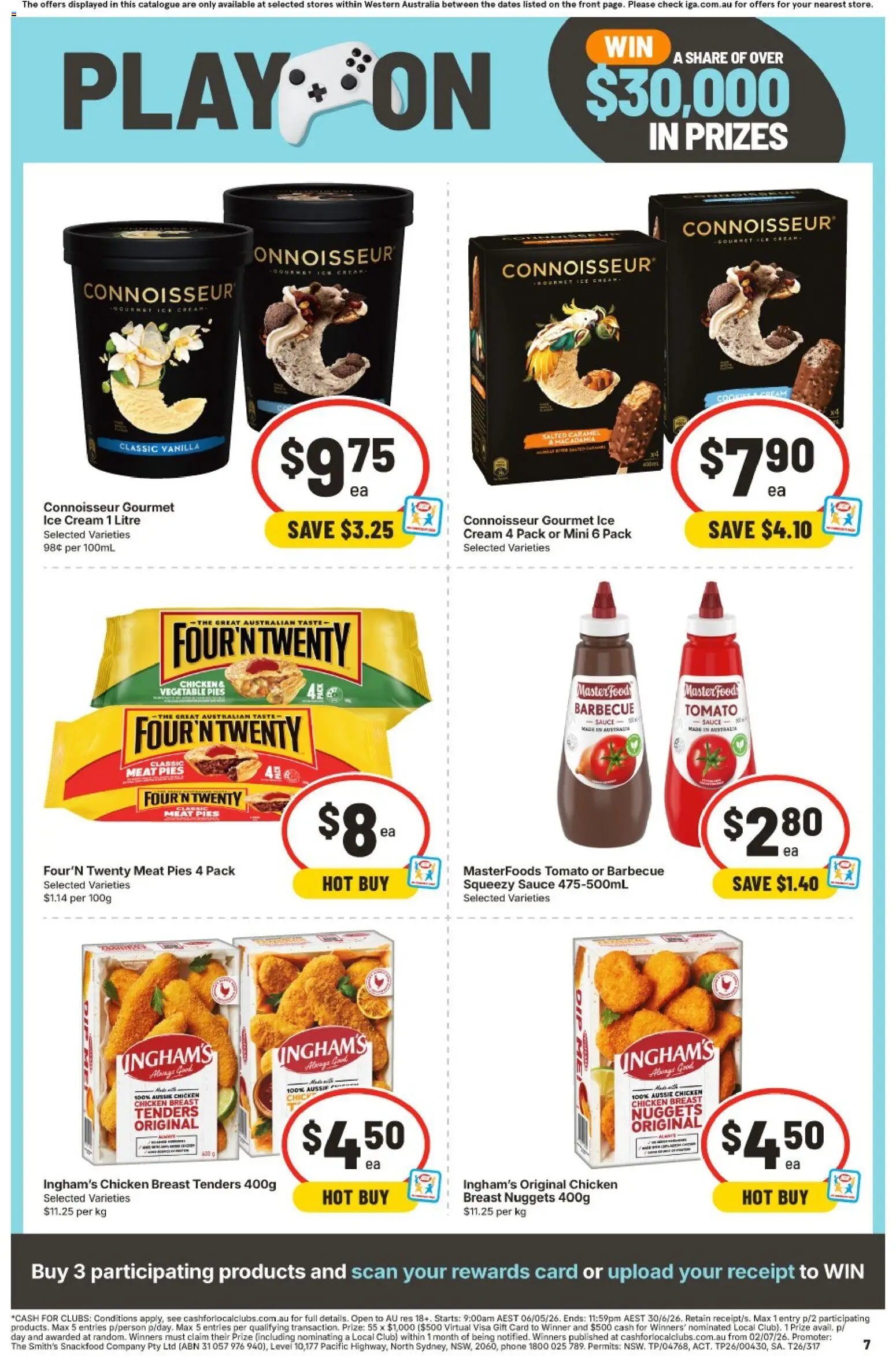 IGA catalogue - valid from 03.06.2026 | Page: 7 | Products: Cream, Ice cream, Sauce, Phone