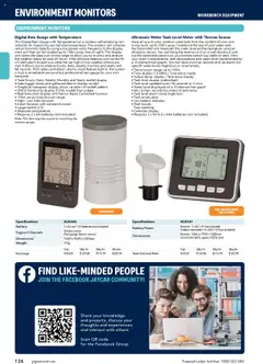 Preview of Jaycar Engineering & Scientific Catalogue 2025/2026  - valid from 09.07.2025 | Page: 124 | Products: Water, Radio, Weight, Bench