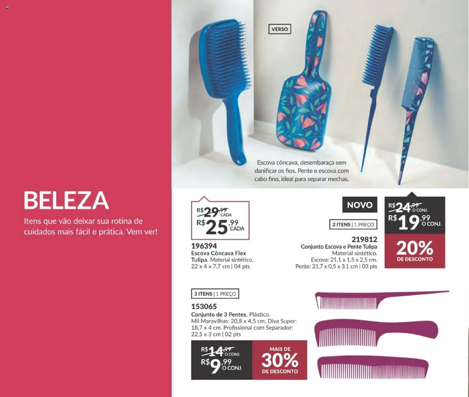 Avon Folheto - válido de 29/06/2026 | Página: 42 | Produtos: Escova, Pente, Cabo