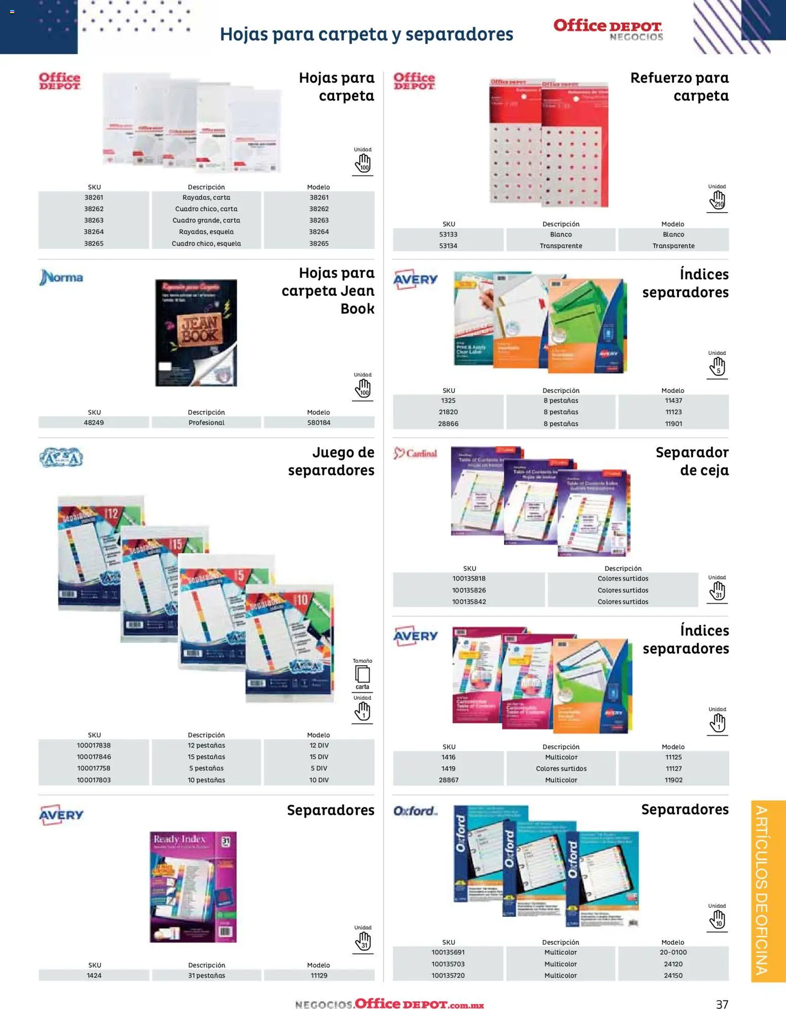 Nuevas ofertas de Office Depot válidas en toda la República Mexicana desde el 12/01/2026. ¡Encuentra las mejores ofertas en Office Depot catálogo 2026! | Página: 39 | Productos: Cuadro, Juego