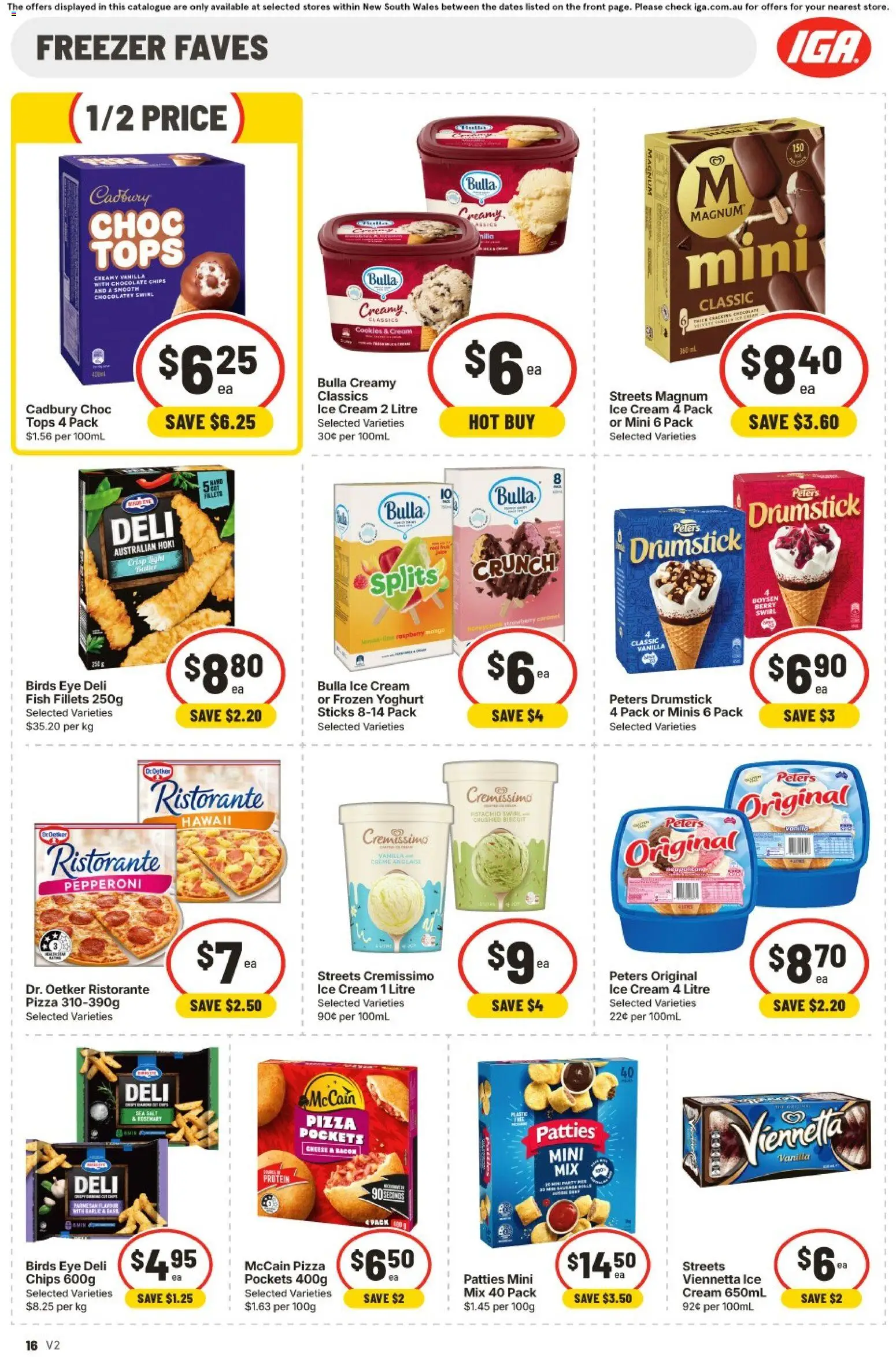 IGA catalogue - valid from 22/07/2026 | Page: 14 | Products: Bacon, Light, Ice cream, Raspberry