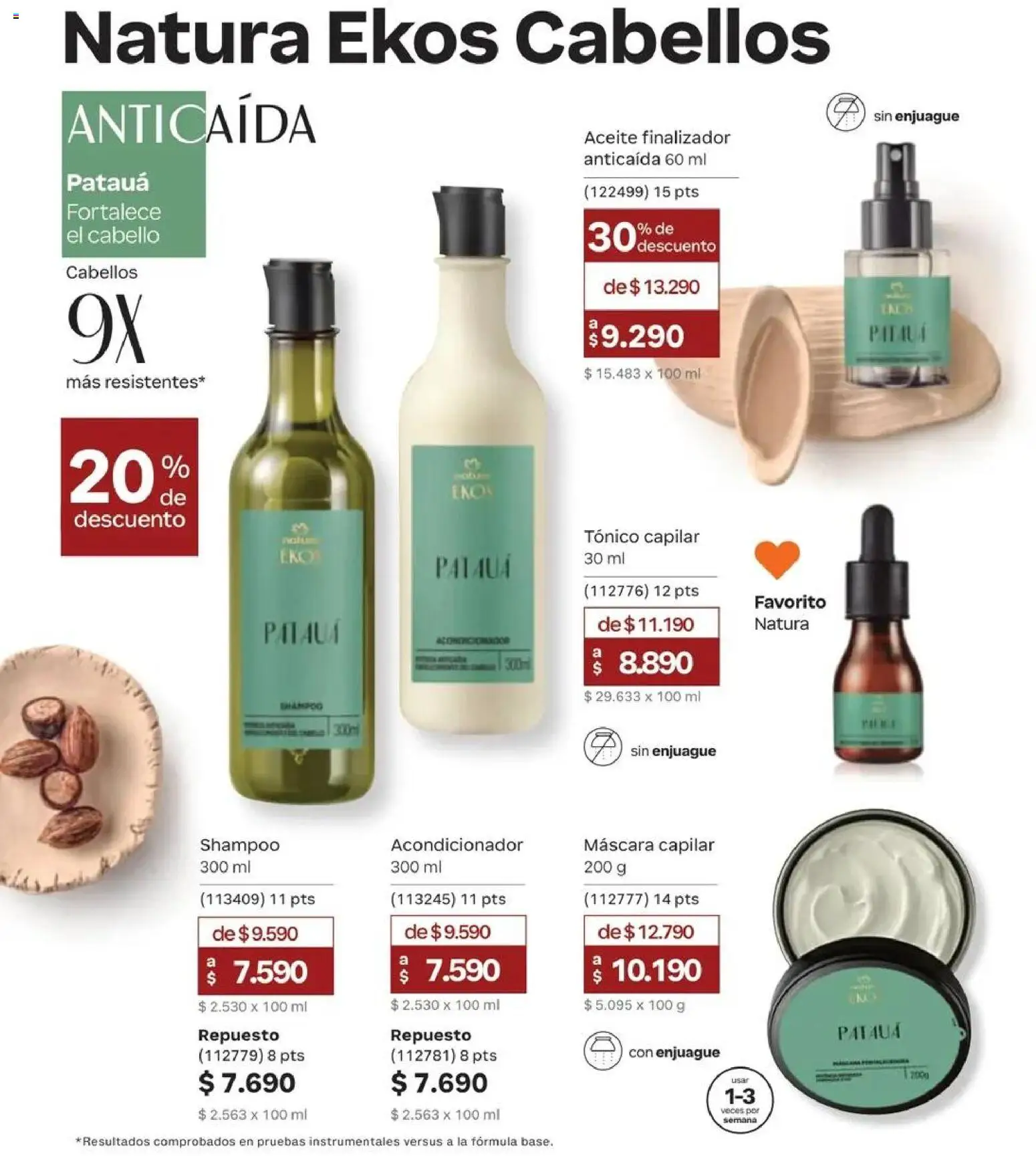 Natura catálogo │ válido desde el 31.08.2026 | Página: 112 | Productos: Máscara, Acondicionador, Shampoo, Aceite