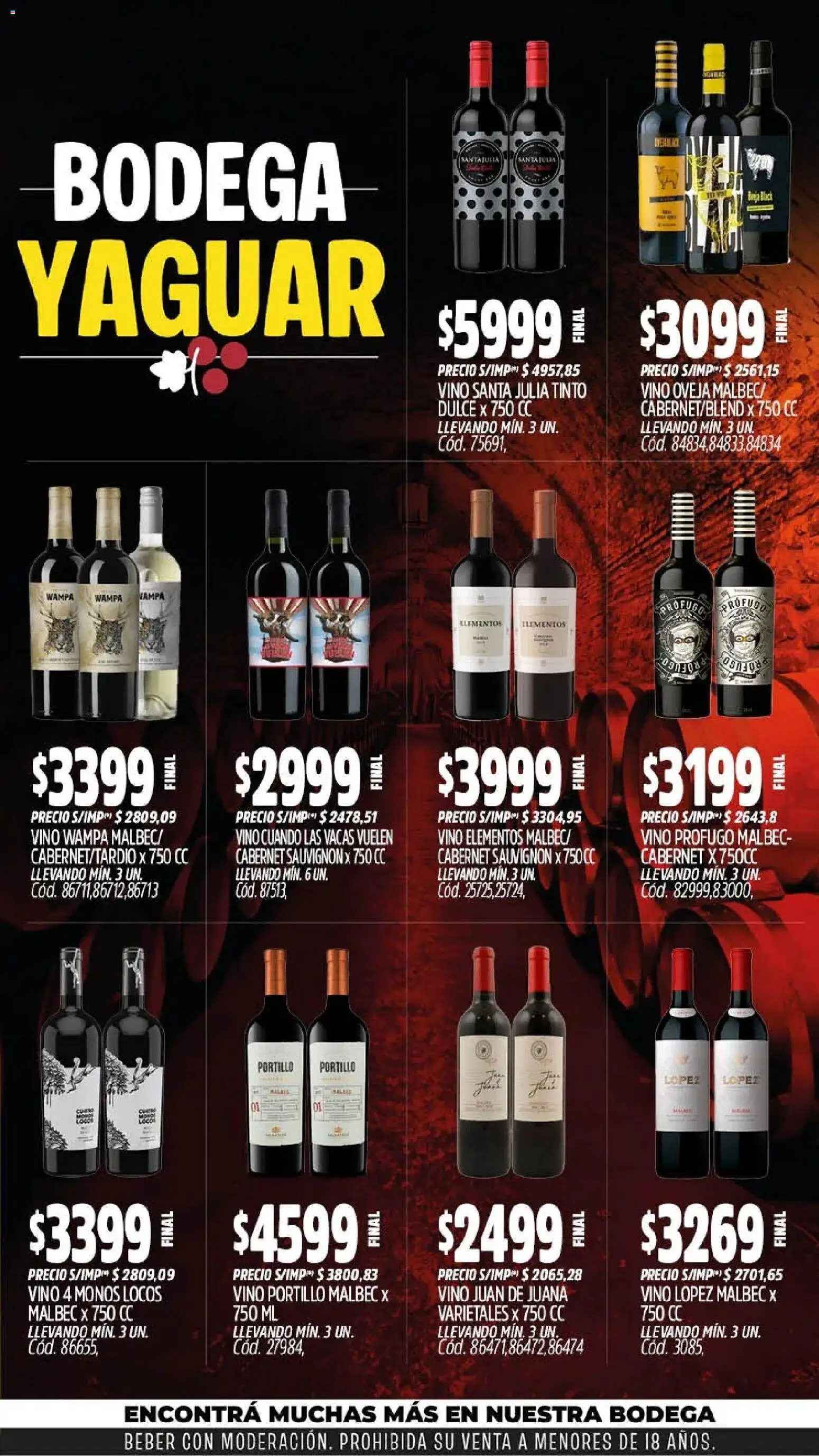 Yaguar - Oferta Semanal Córdoba │ válido desde el 28/09/2026 | Página: 5 | Productos: Dulce, Vino