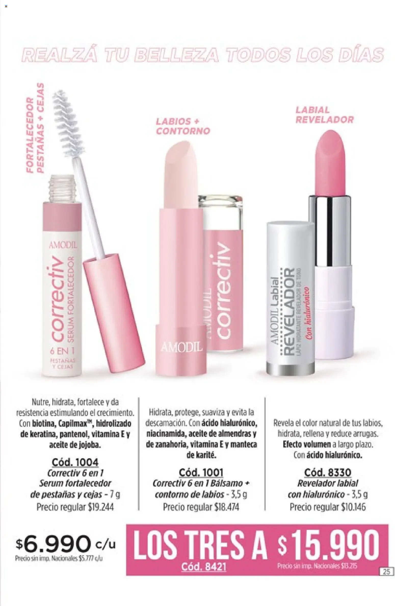 Catálogo Amodil Campaña 9 │ válido desde el 05.05.2026 | Página: 25 | Productos: Almendras, Serum, Contorno, Manteca