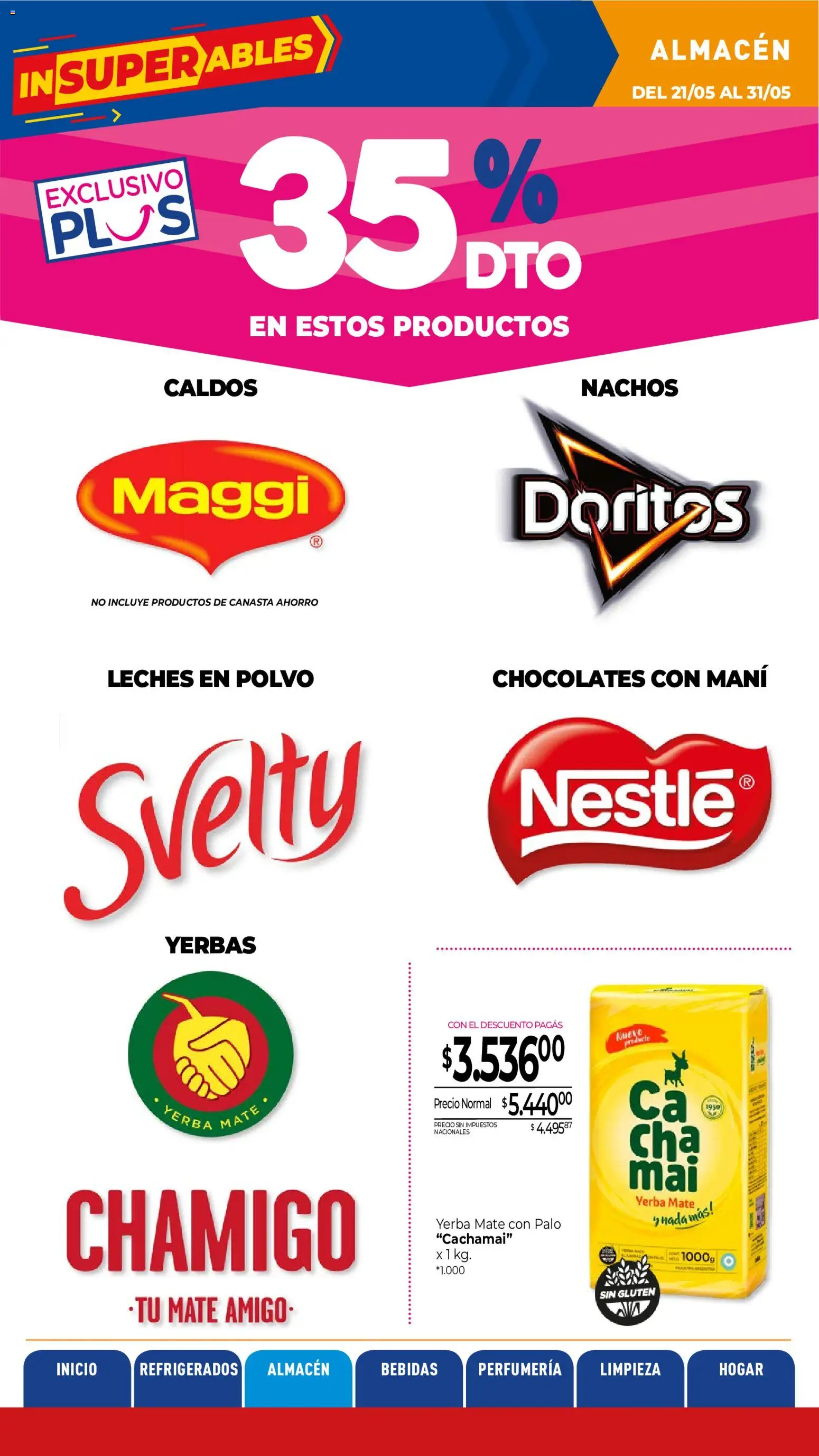 La Anonima catálogo │ válido desde el 21.05.2026 | Página: 11 | Productos: Mate, Yerba, Polvo, Mani