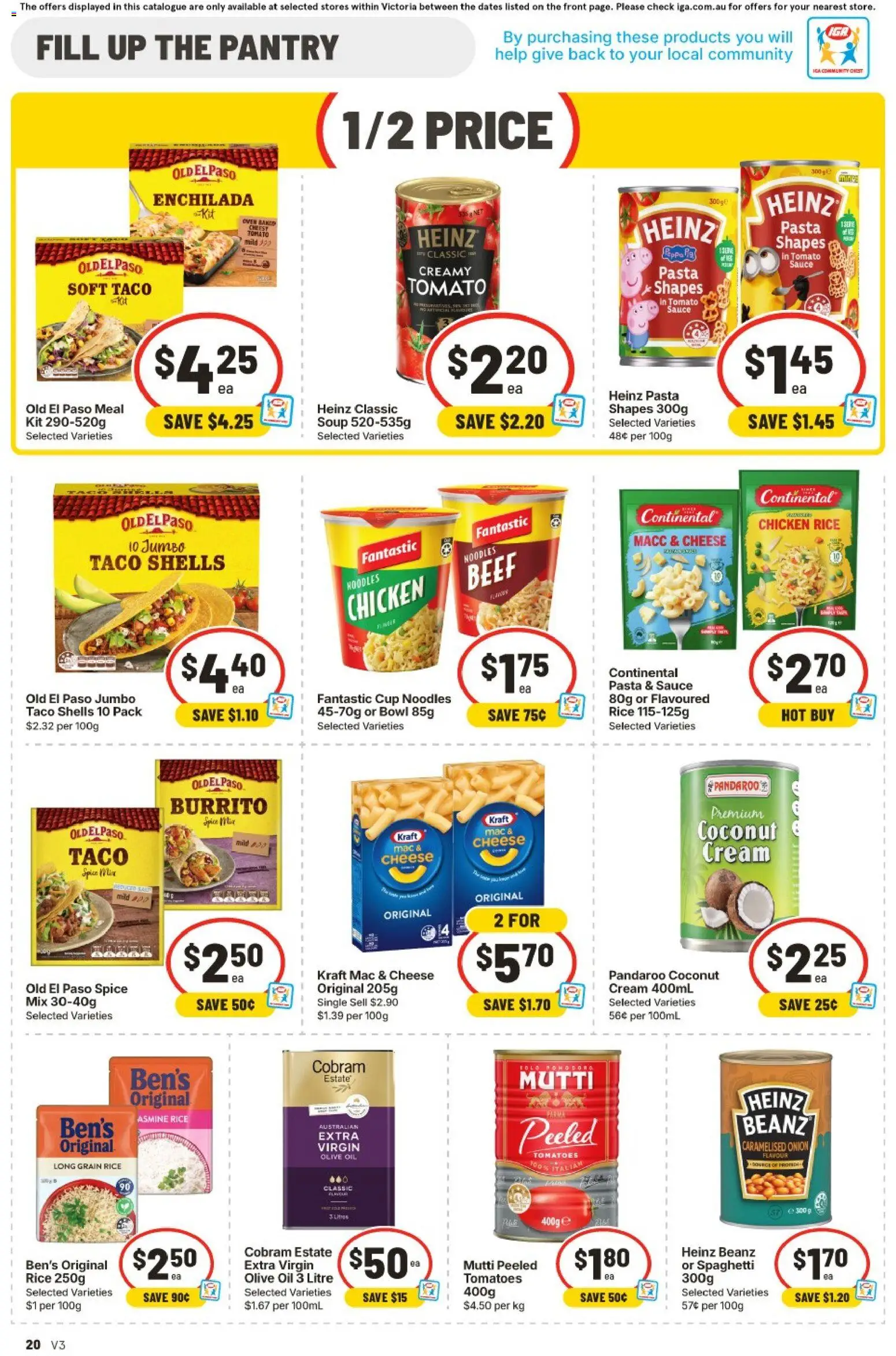 IGA catalogue - valid from 29/07/2026 | Page: 21 | Products: Cheese, Tomatoes, Olive oil, Soup