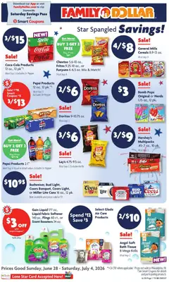 Preview of Family Dollar weekly ads valid from 06/28/2026
