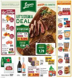 Preview of Lowes Foods weekly ads valid from 09/23/2026