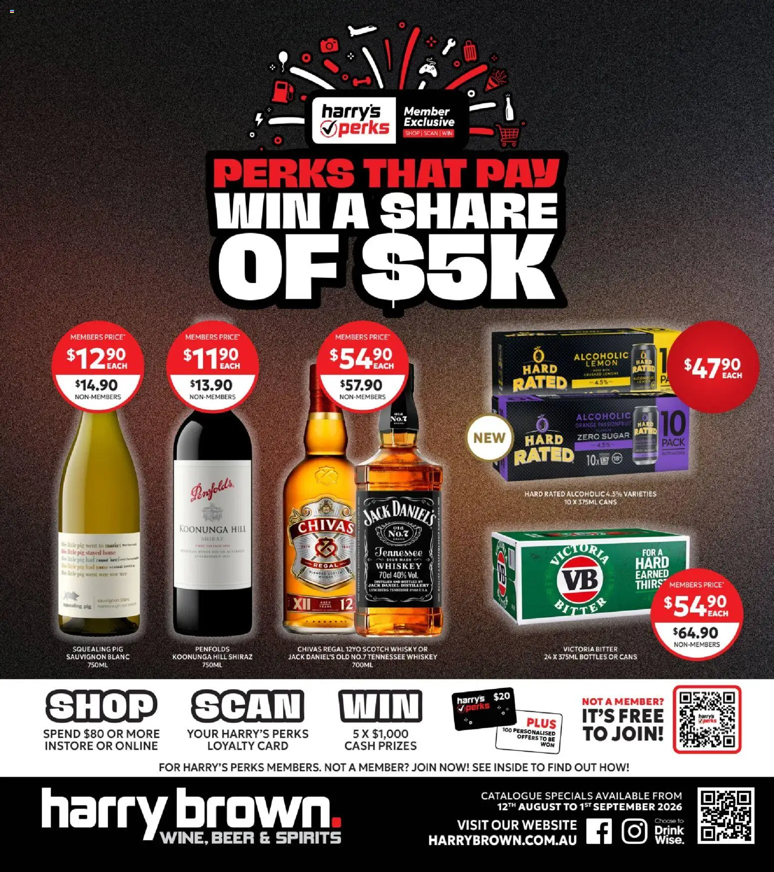 Harry Brown catalogue - valid from 12/08/2026 | Page: 1 | Products: Scotch whisky, Sugar, Scotch, Jack Daniel’s