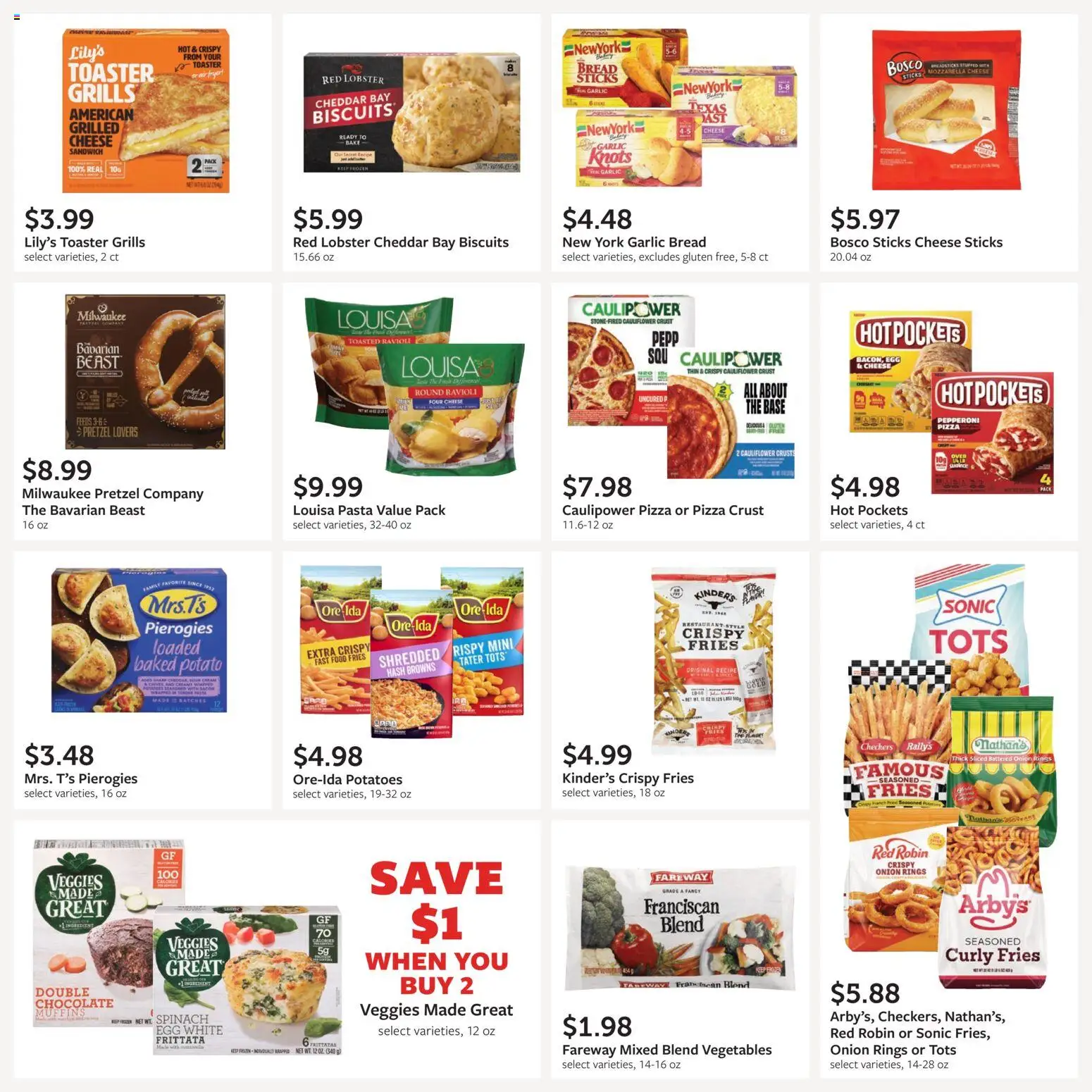 Fareway Monthly Ad - valid from 08/31/2026 | Page: 26 | Products: Spinach, Cheese sticks, Pasta, Muffins