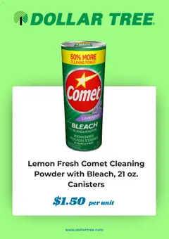 Preview of Dollar Tree weekly ads valid from 10/01/2026 | Page: 3 | Products: Powder, Lemon