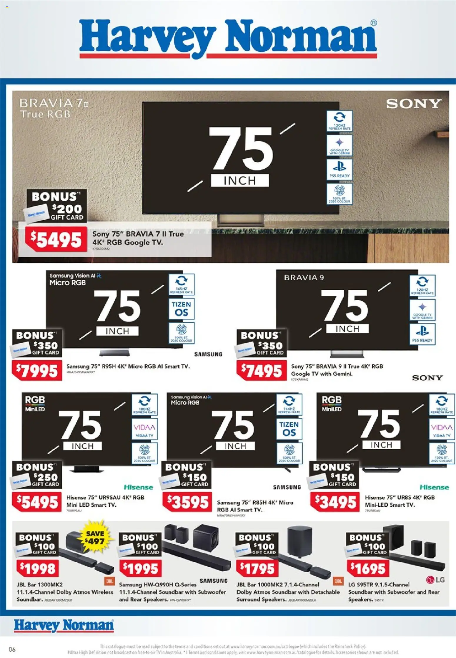 Harvey Norman catalogue - valid from 06/08/2026 | Page: 6 | Products: Soundbar, Accessories, Tv