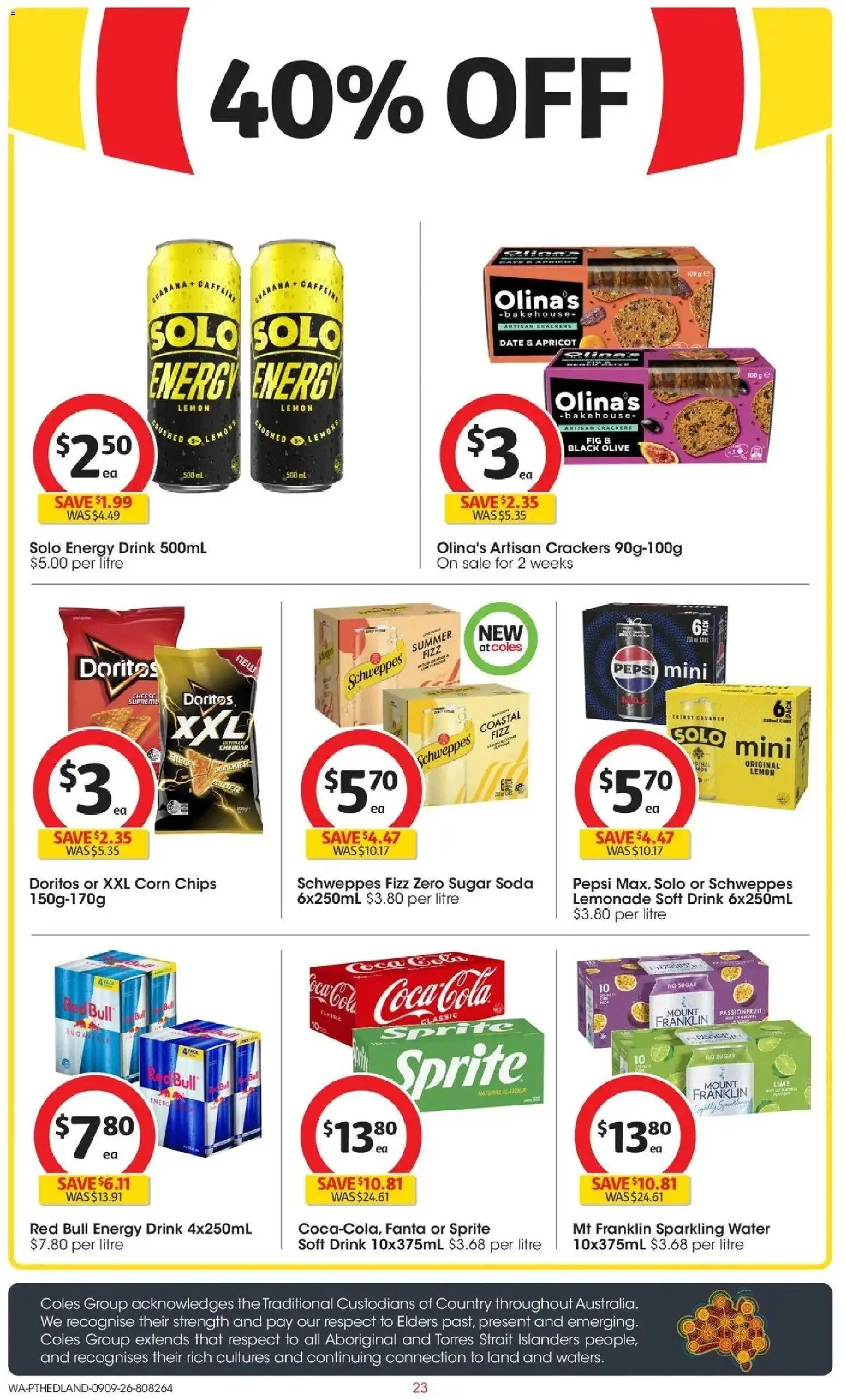 ﻿Coles catalogue valid from 09/09/2026 > Online Australia | Page: 23 | Products: Corn, Cheese, Passionfruit, Date