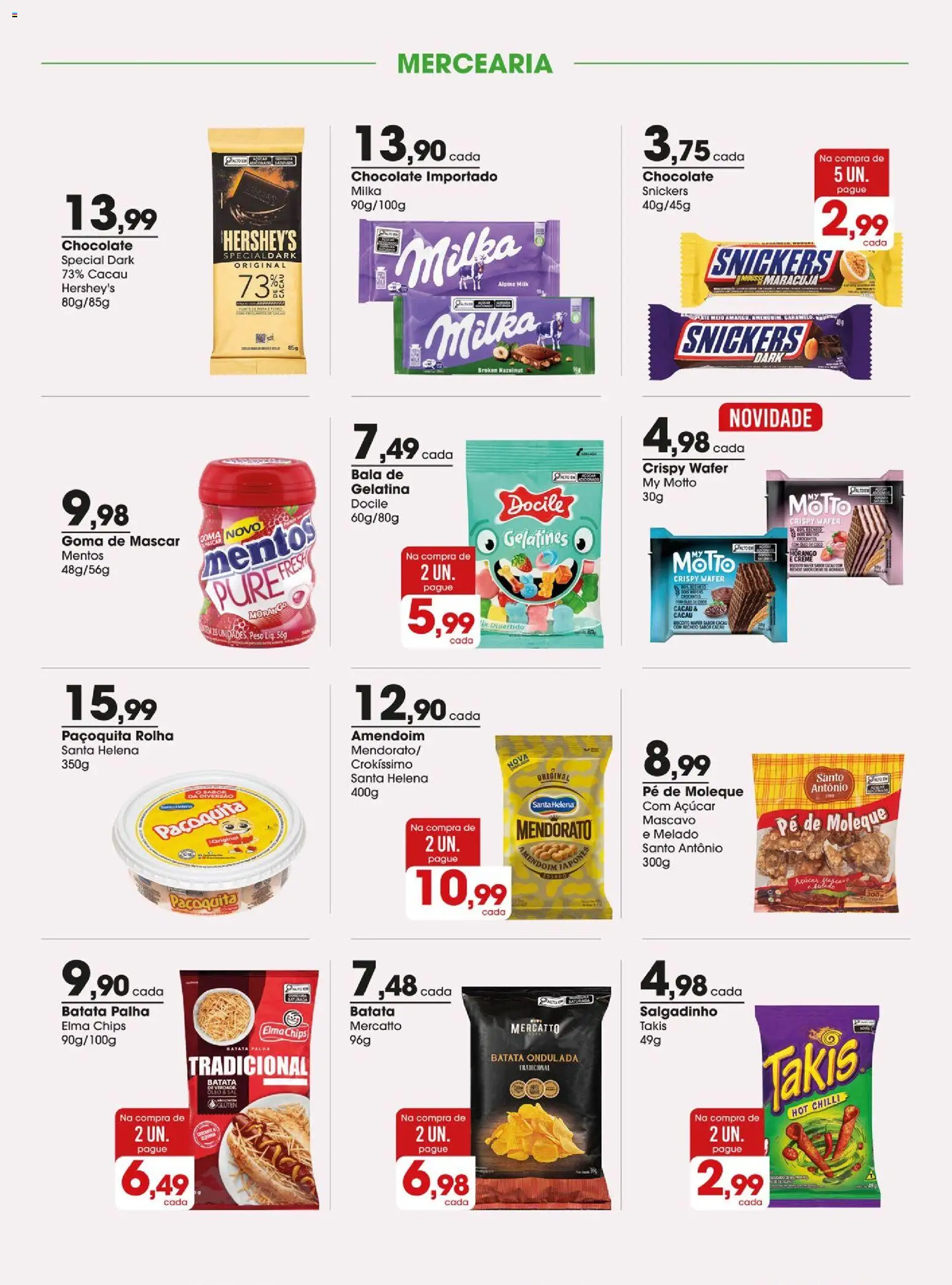 Zaffari Folheto - válido de 11/08/2026 | Página: 7 | Produtos: Maracujá, Chocolate, Açúcar, Bala