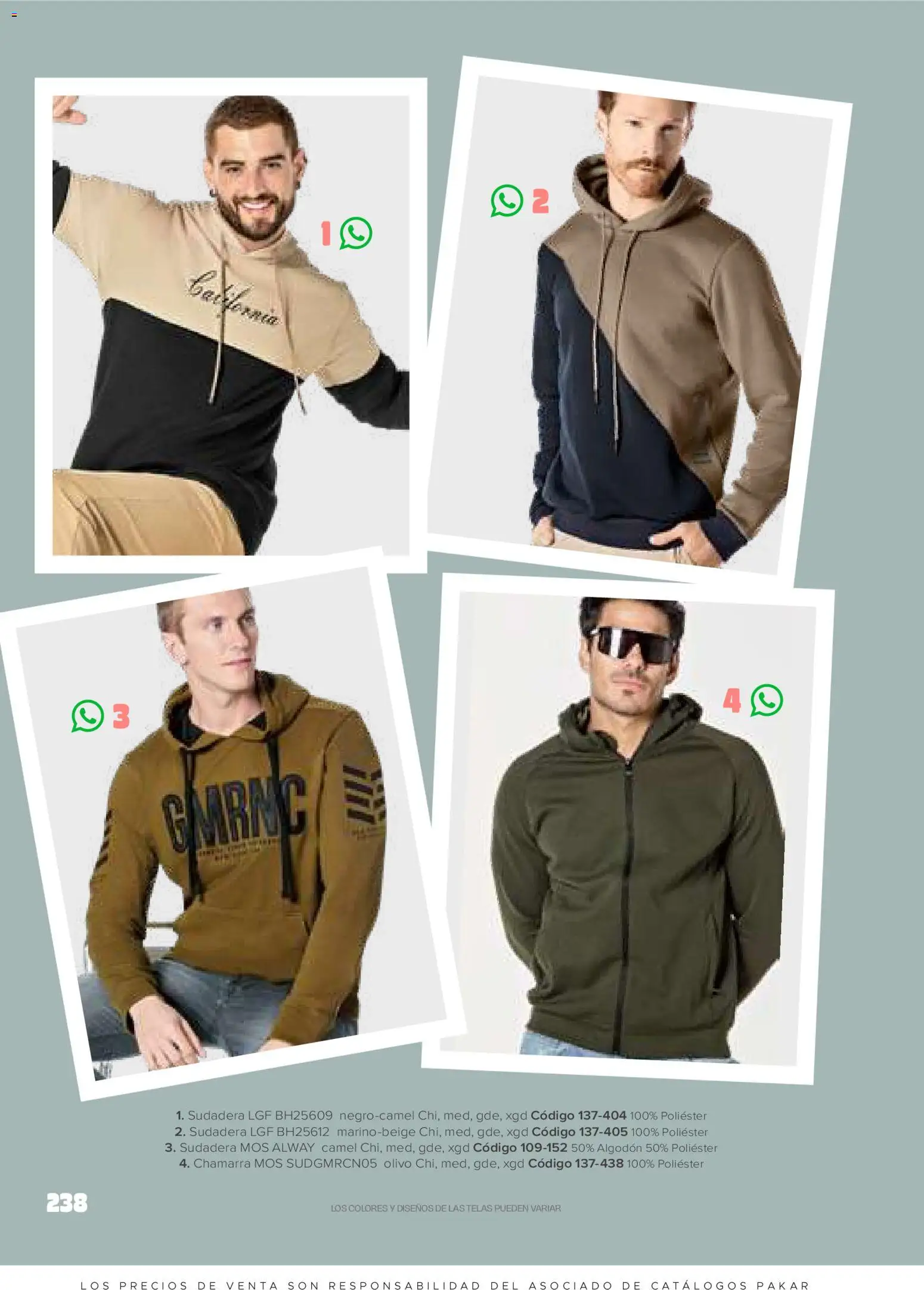 Nuevas ofertas de SC Pakar válidas en toda la República Mexicana desde el 30.01.2026. ¡Encuentra las mejores ofertas en SC Pakar catálogo Ropa! | Página: 238 | Productos: Chamarra, Algodón, Sudadera