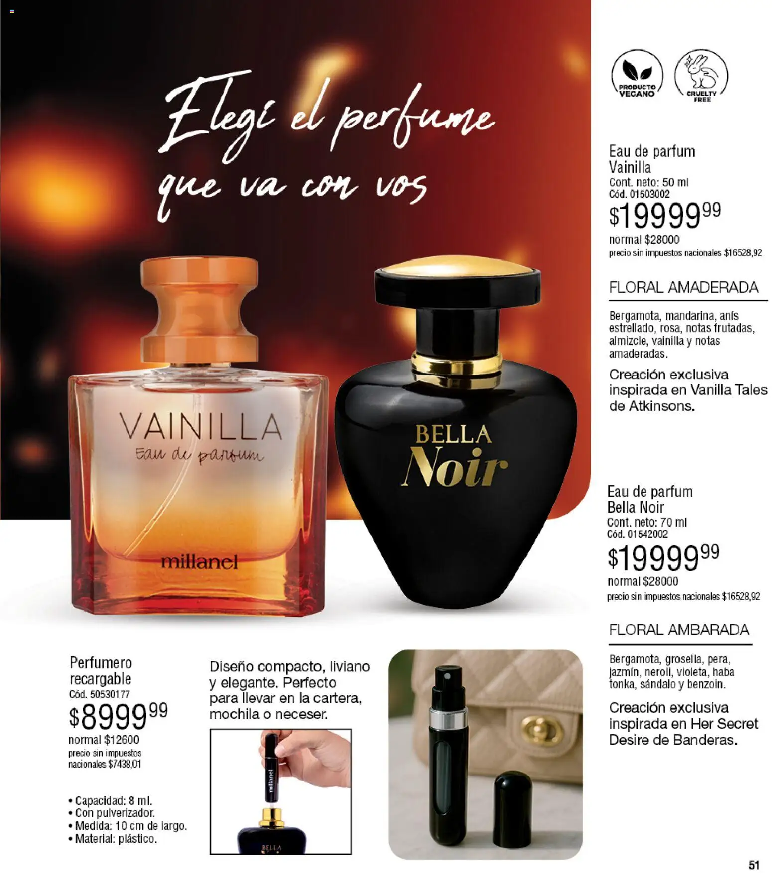 Millanel - Catálogo │ válido desde el 25.05.2026 | Página: 51 | Productos: Perfume, Mochila